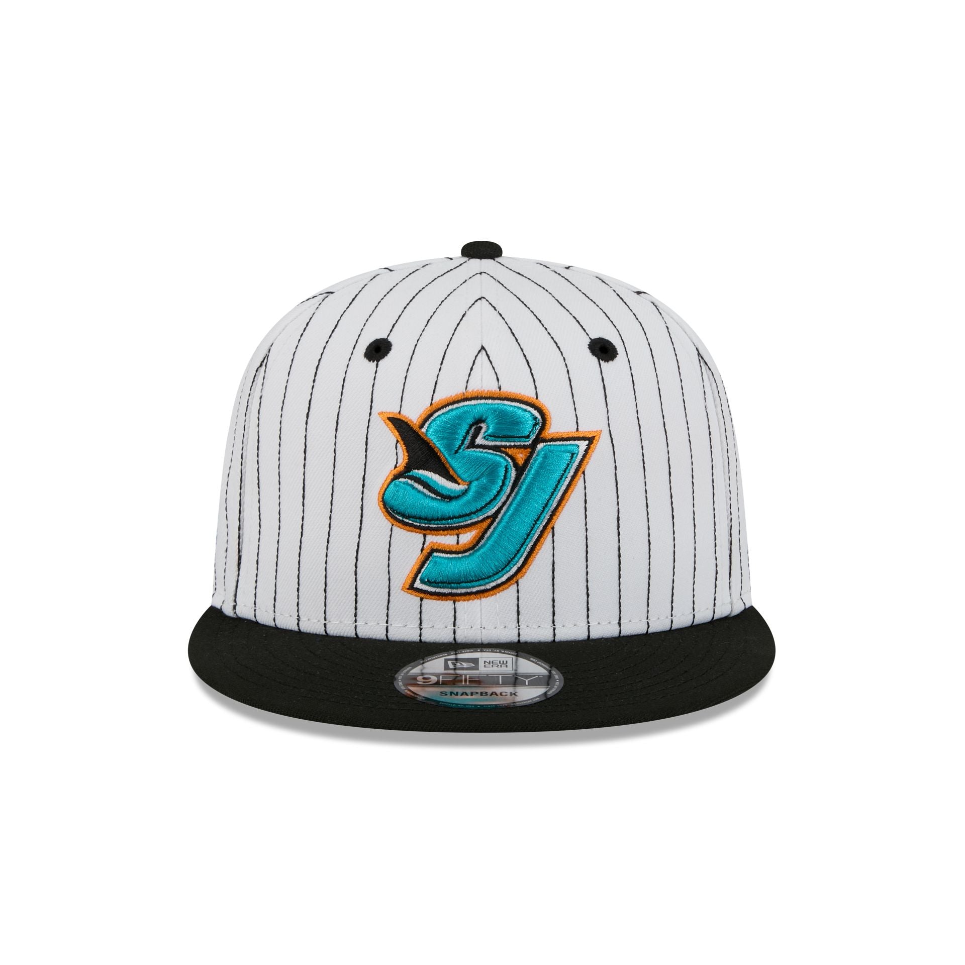 San Jose Sharks Deceptor Pinstripe 9FIFTY Snapback Hat - Image 2