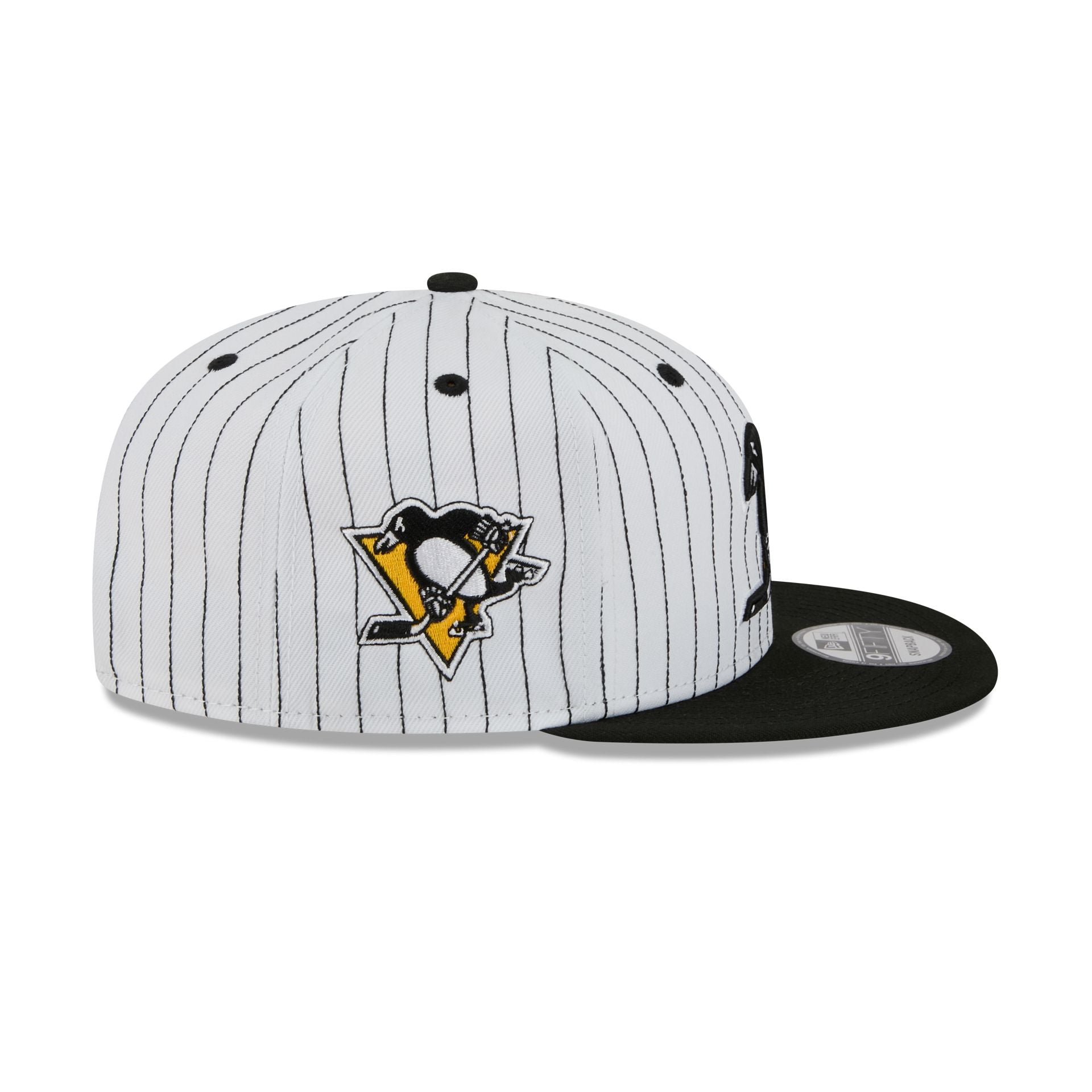 Pittsburgh Penguins Deceptor Pinstripe 9FIFTY Snapback Hat - Image 4