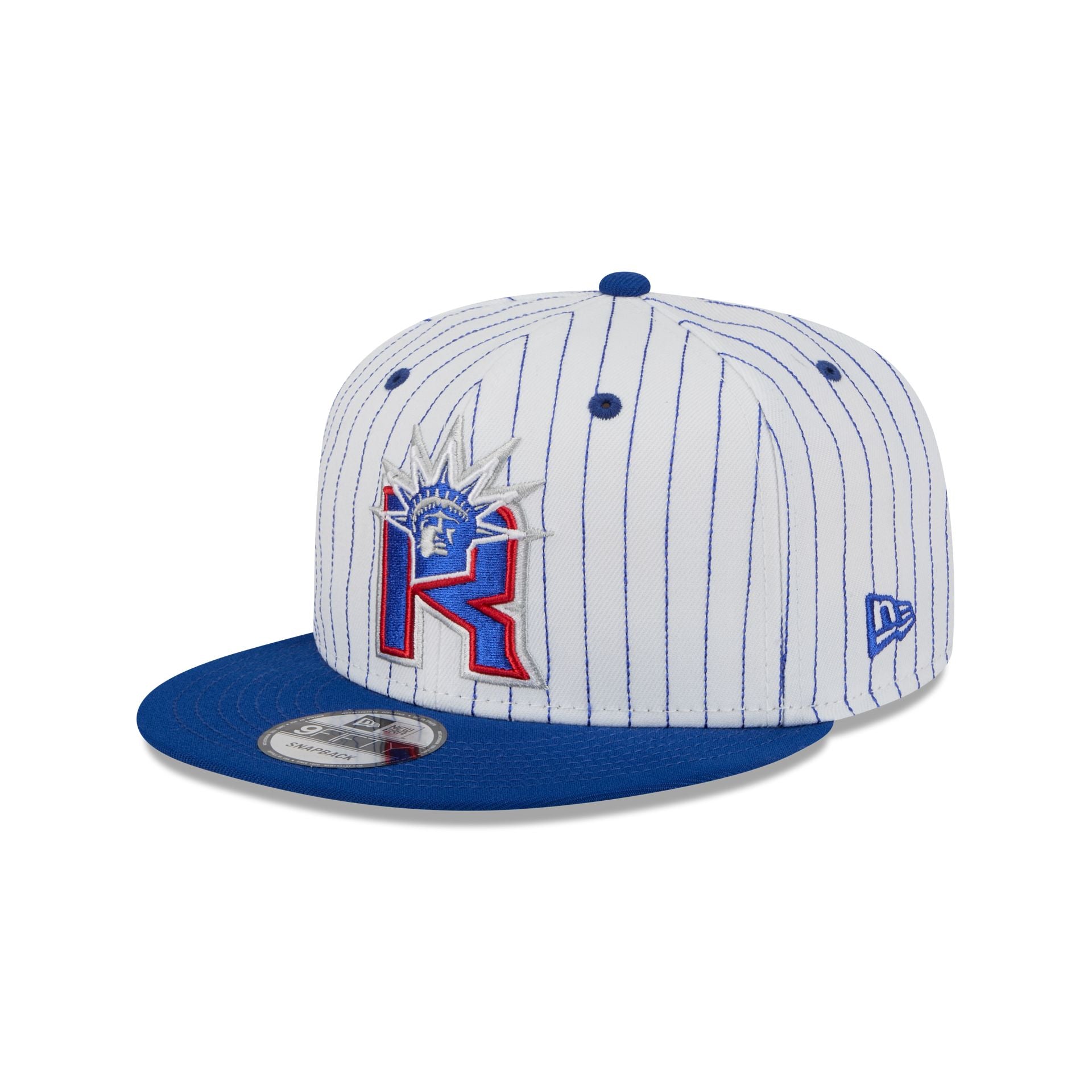 New York Rangers Deceptor Pinstripe 9FIFTY Snapback Hat - Image 3