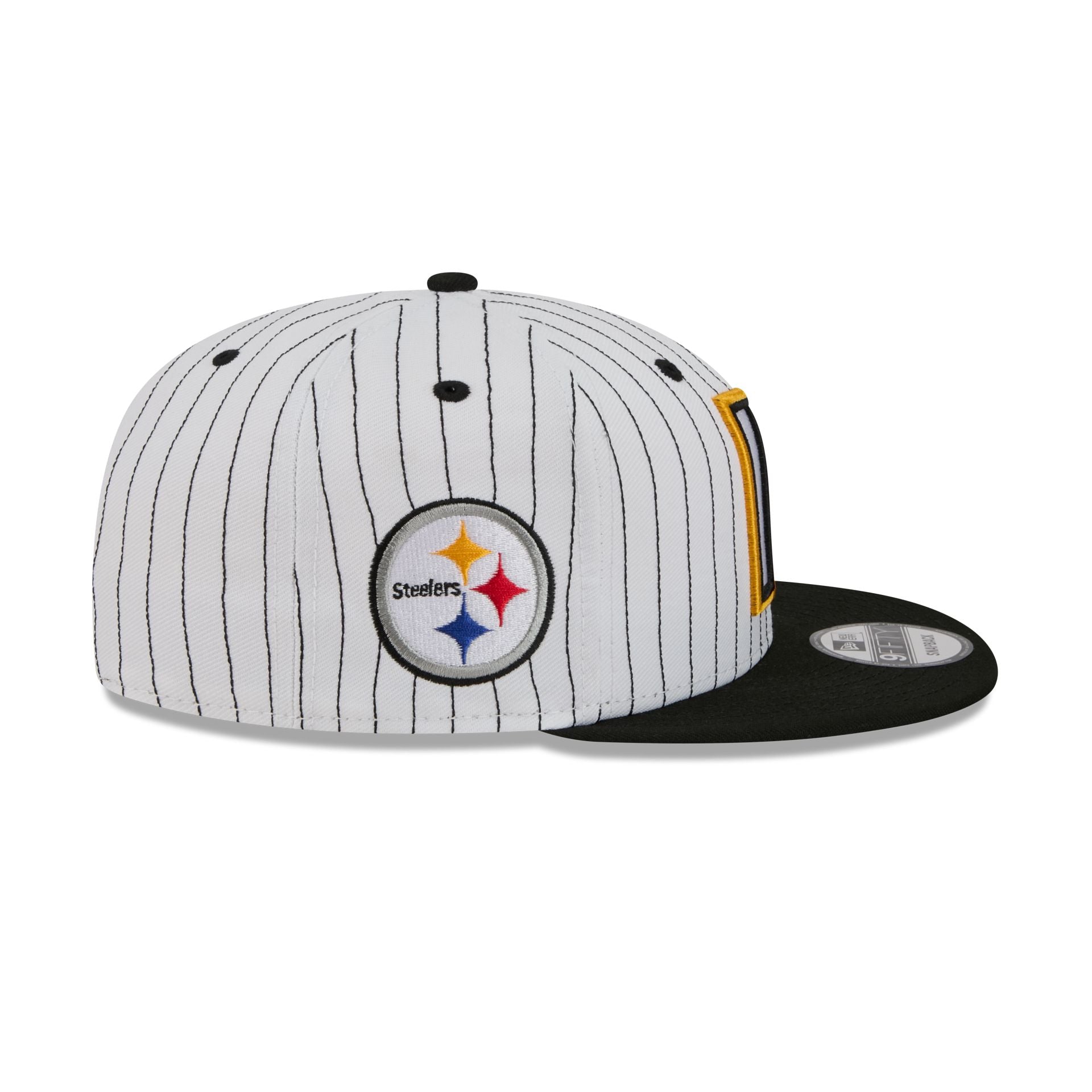 Pittsburgh Steelers Deceptor Pinstripe 9FIFTY Snapback Hat - Image 4