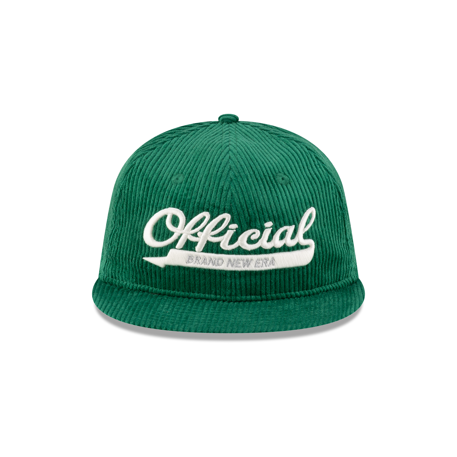 New Era Branded Official Corduroy Kelly Green Retro Crown 9FIFTY Snapback Hat - Image 3