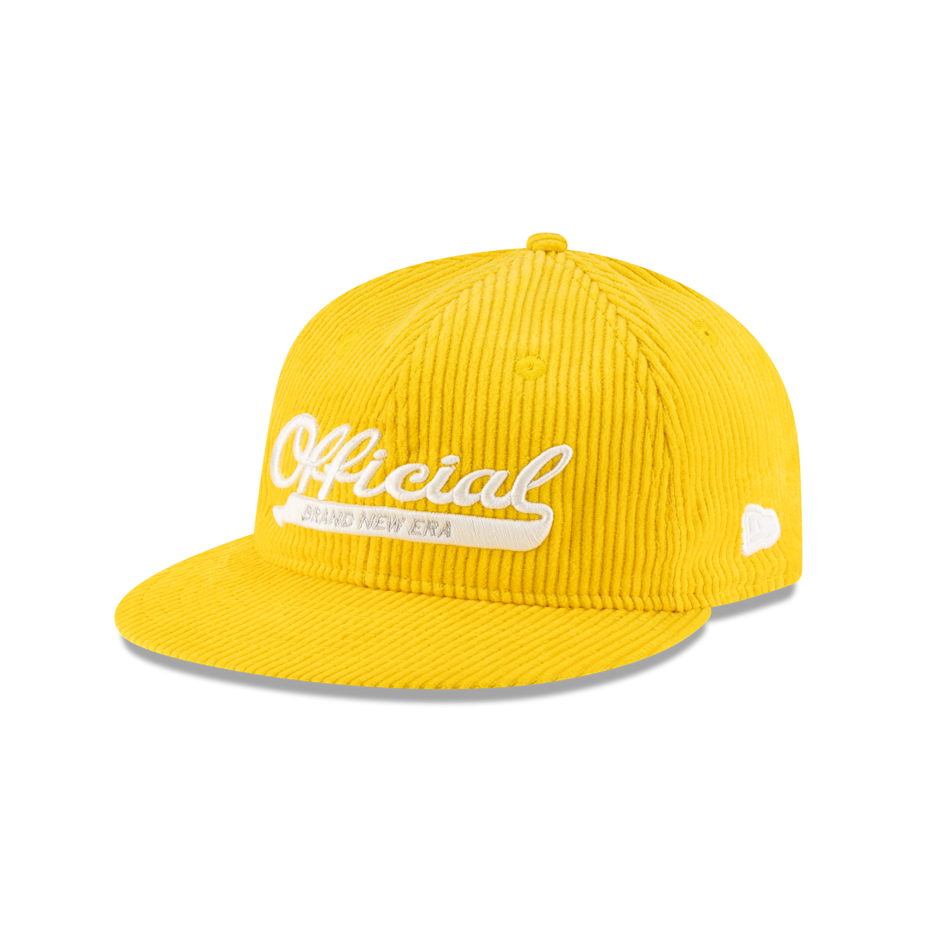 New Era Branded Official Corduroy Gold Retro Crown 9FIFTY Snapback Hat