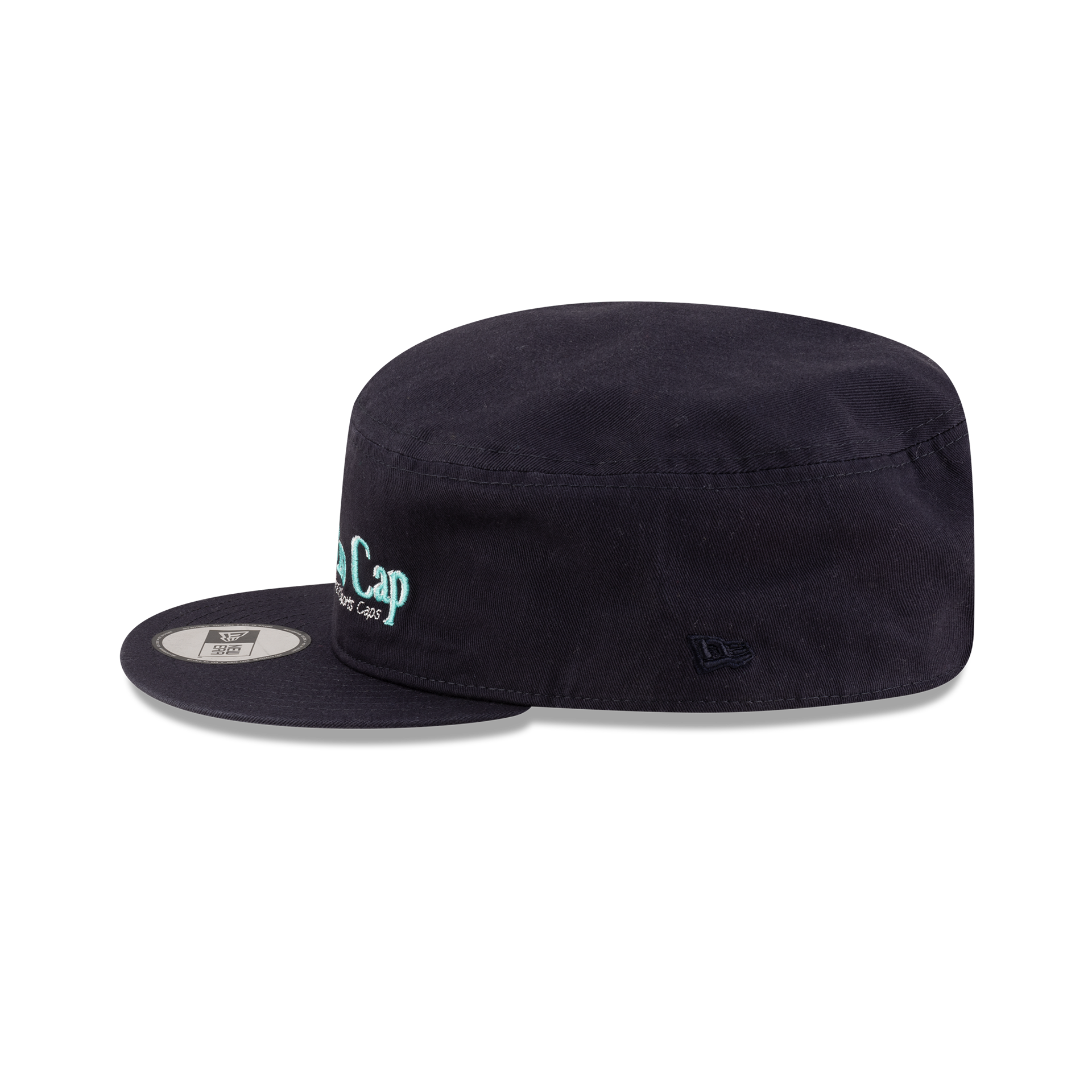 New Era Branded Navy Painter Elastic Back Hat - Image 4