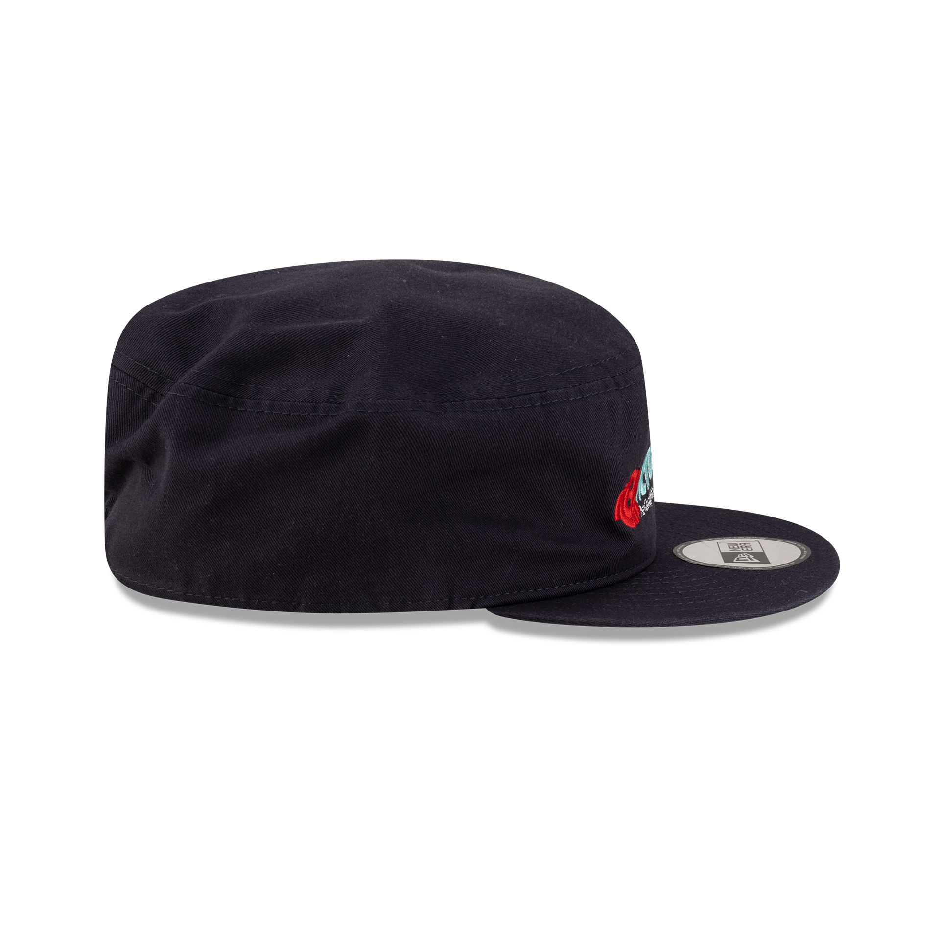 New Era Branded Navy Painter Elastic Back Hat - Image 5