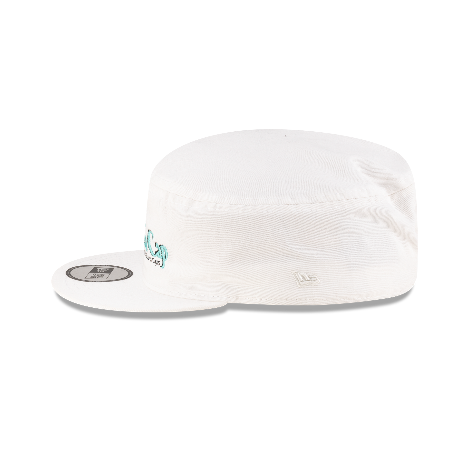 New Era Branded College White Painter Elastic Back Hat - Image 4