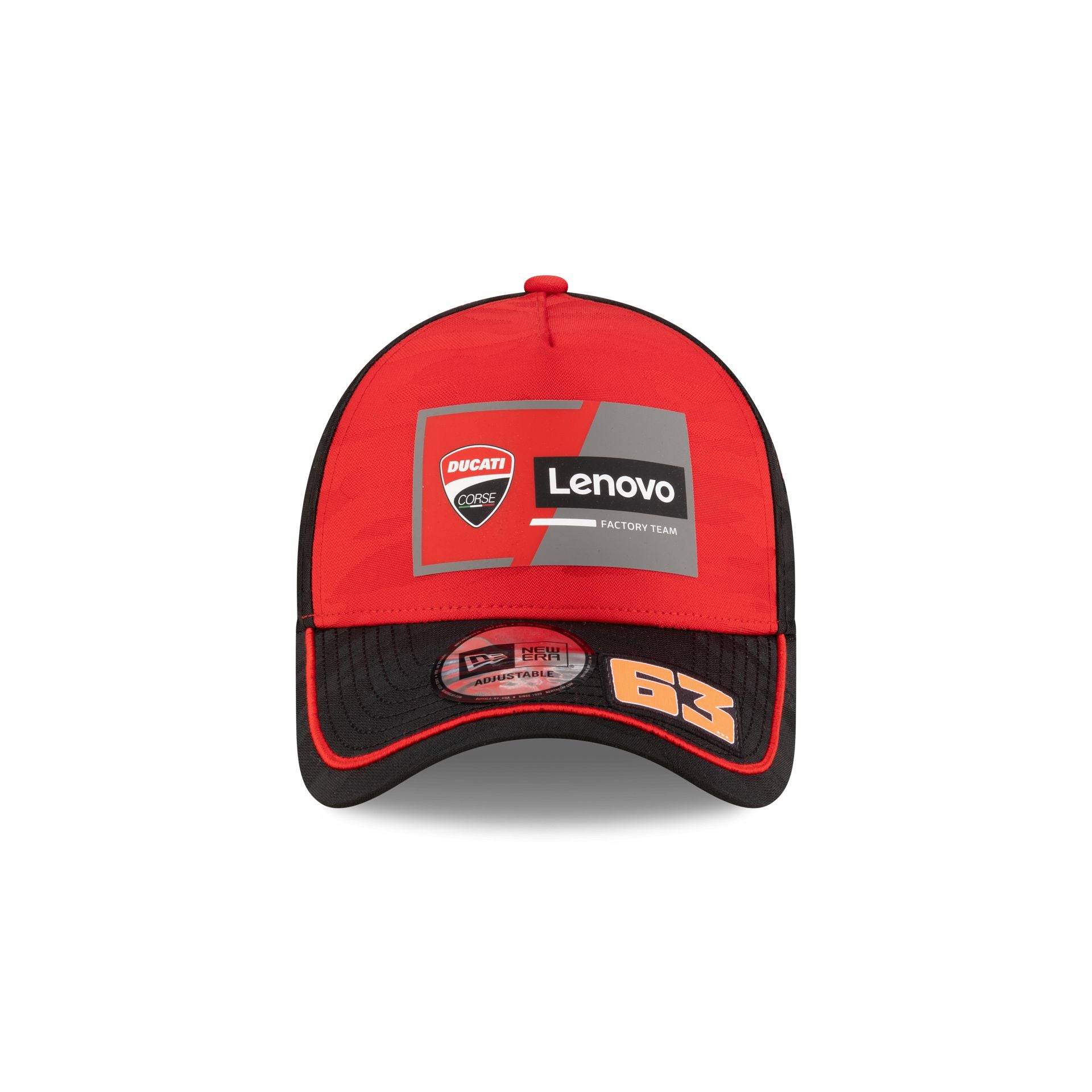 Ducati Lenovo Team MotoGP Pecco Bagnaia Teamline 9FORTY A-Frame Adjustable Hat - Image 3