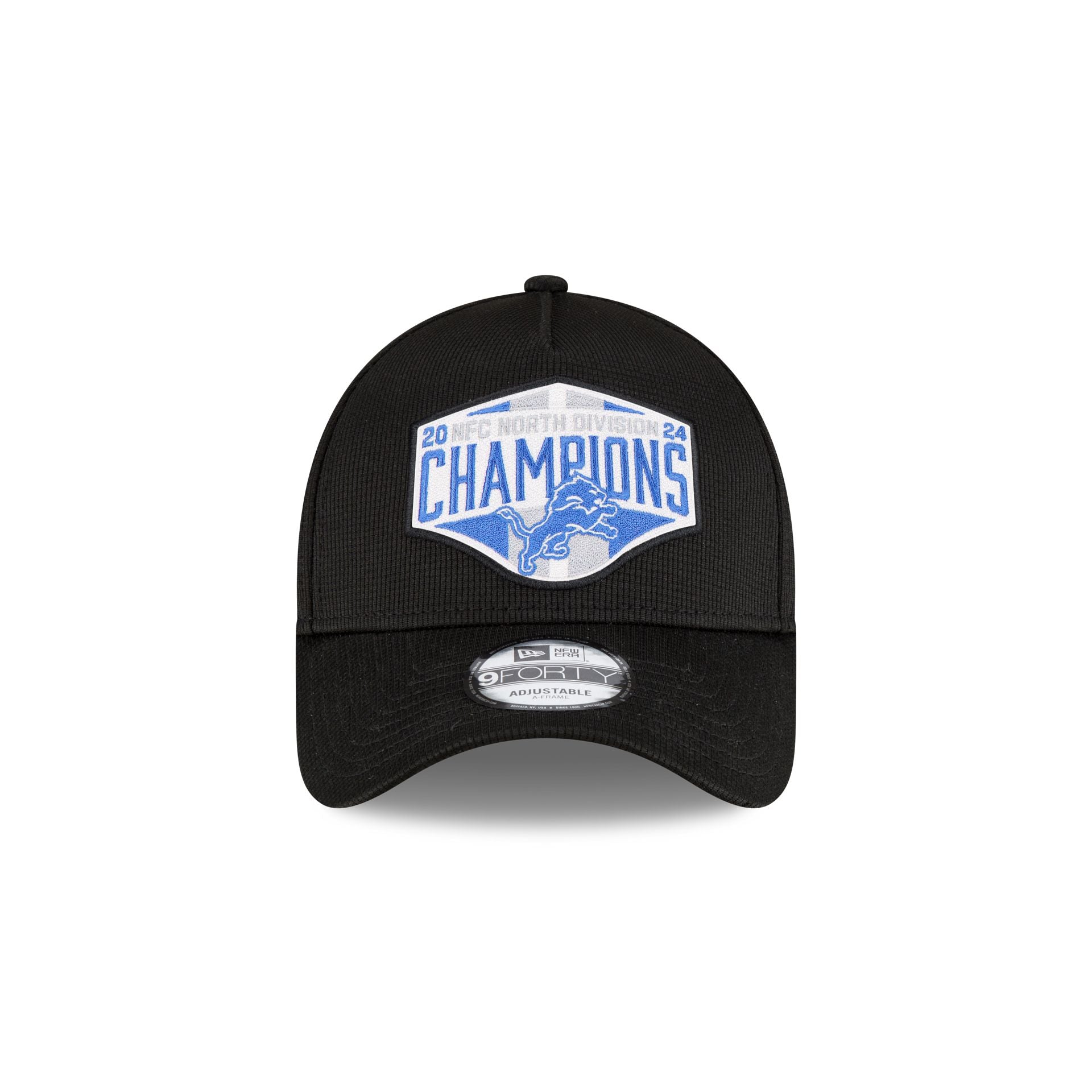 Detroit Lions 2024 Division Champion Locker Room 9FORTY A-Frame Snapback Hat - Image 2