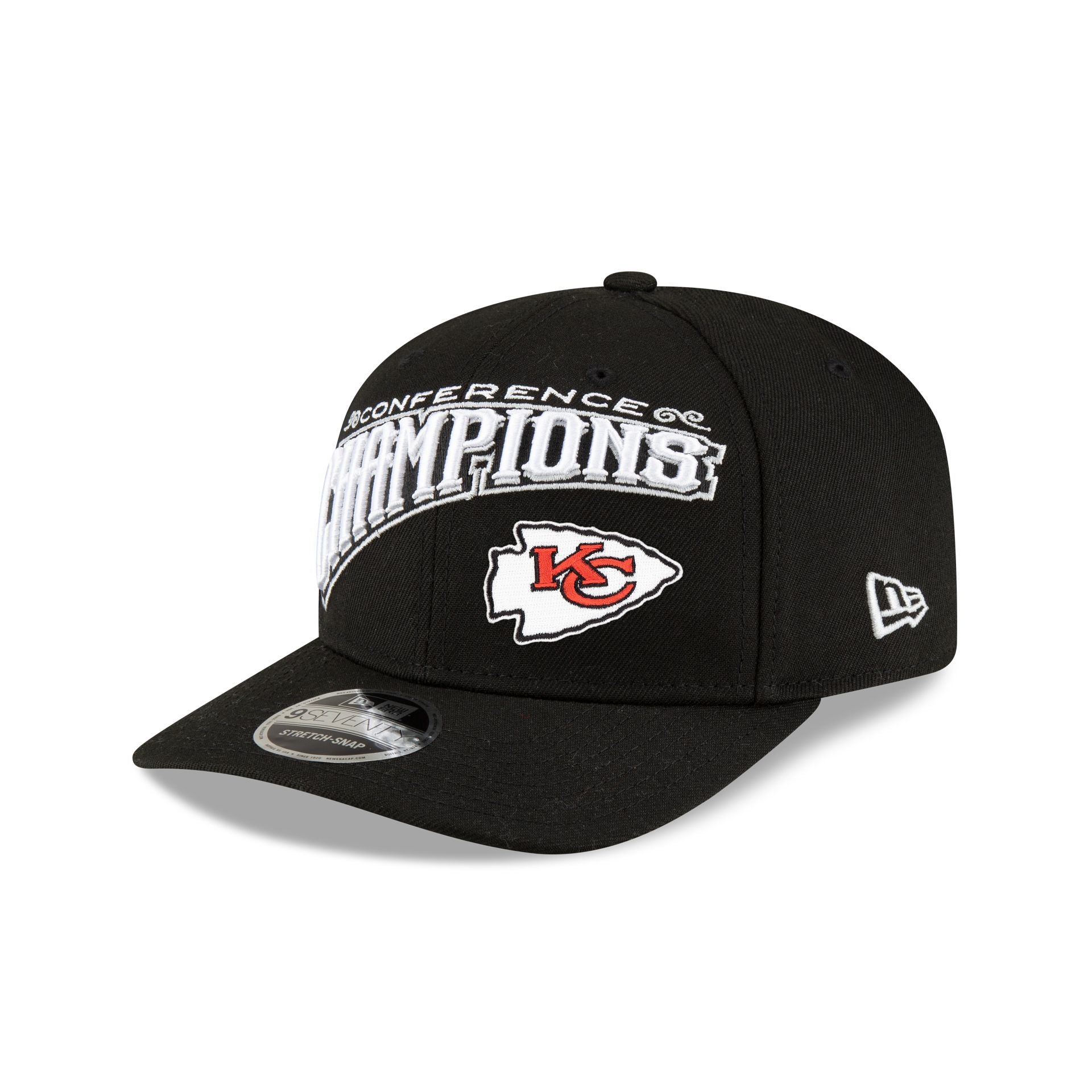 Kansas City Chiefs 2024 Conference Champions Locker Room 9SEVENTY Stretch-Snap Hat - Image 3