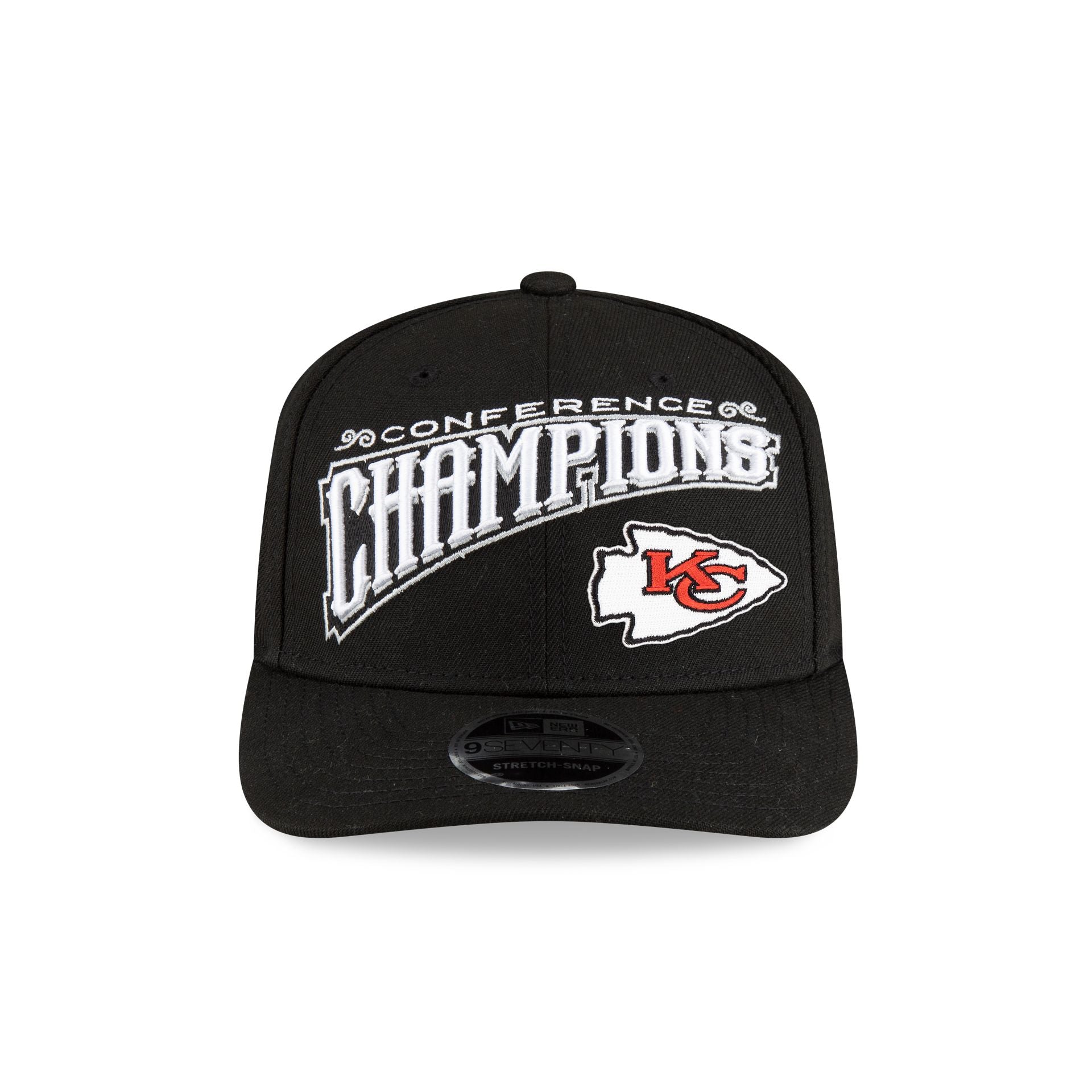 Kansas City Chiefs 2024 Conference Champions Locker Room 9SEVENTY Stretch-Snap Hat - Image 2