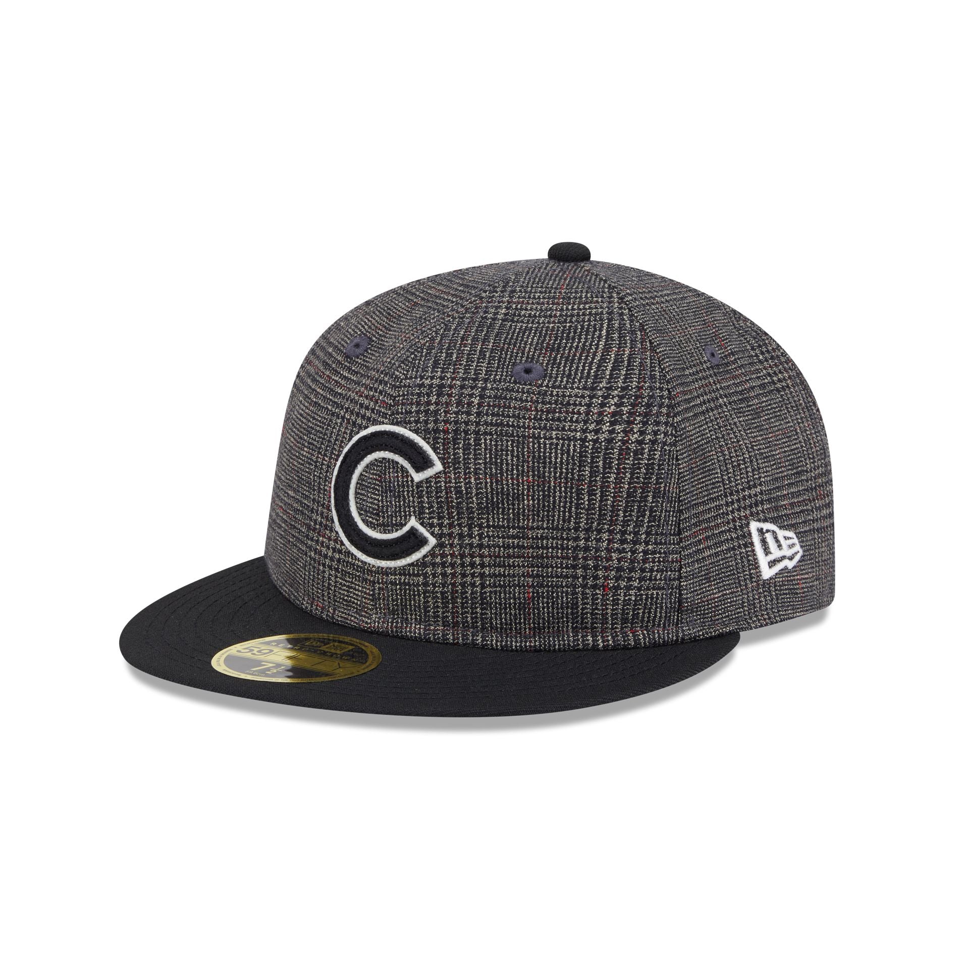 Chicago Cubs Plaid Retro Crown 59FIFTY Fitted Hat