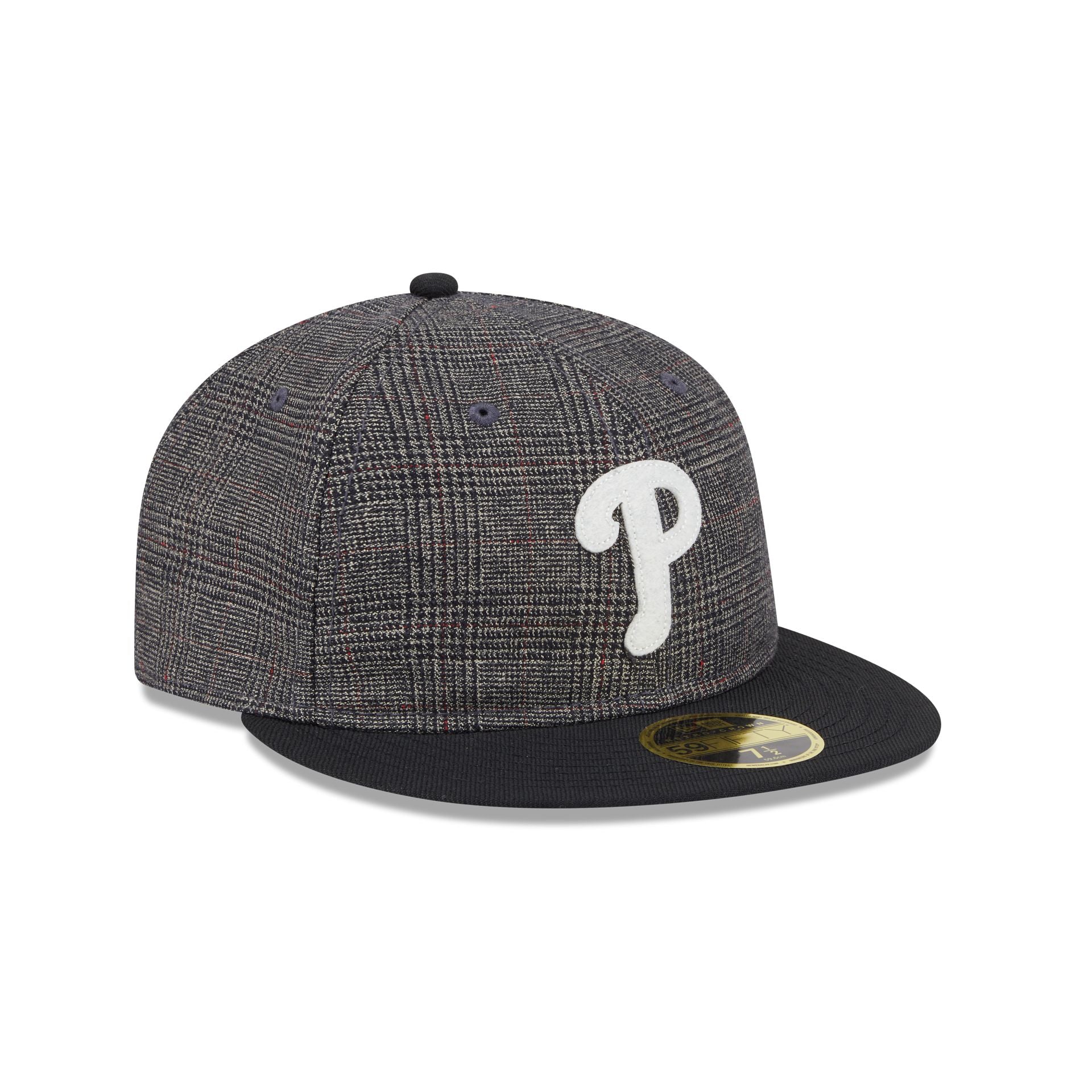 Philadelphia Phillies Plaid Retro Crown 59FIFTY Fitted Hat - Image 3