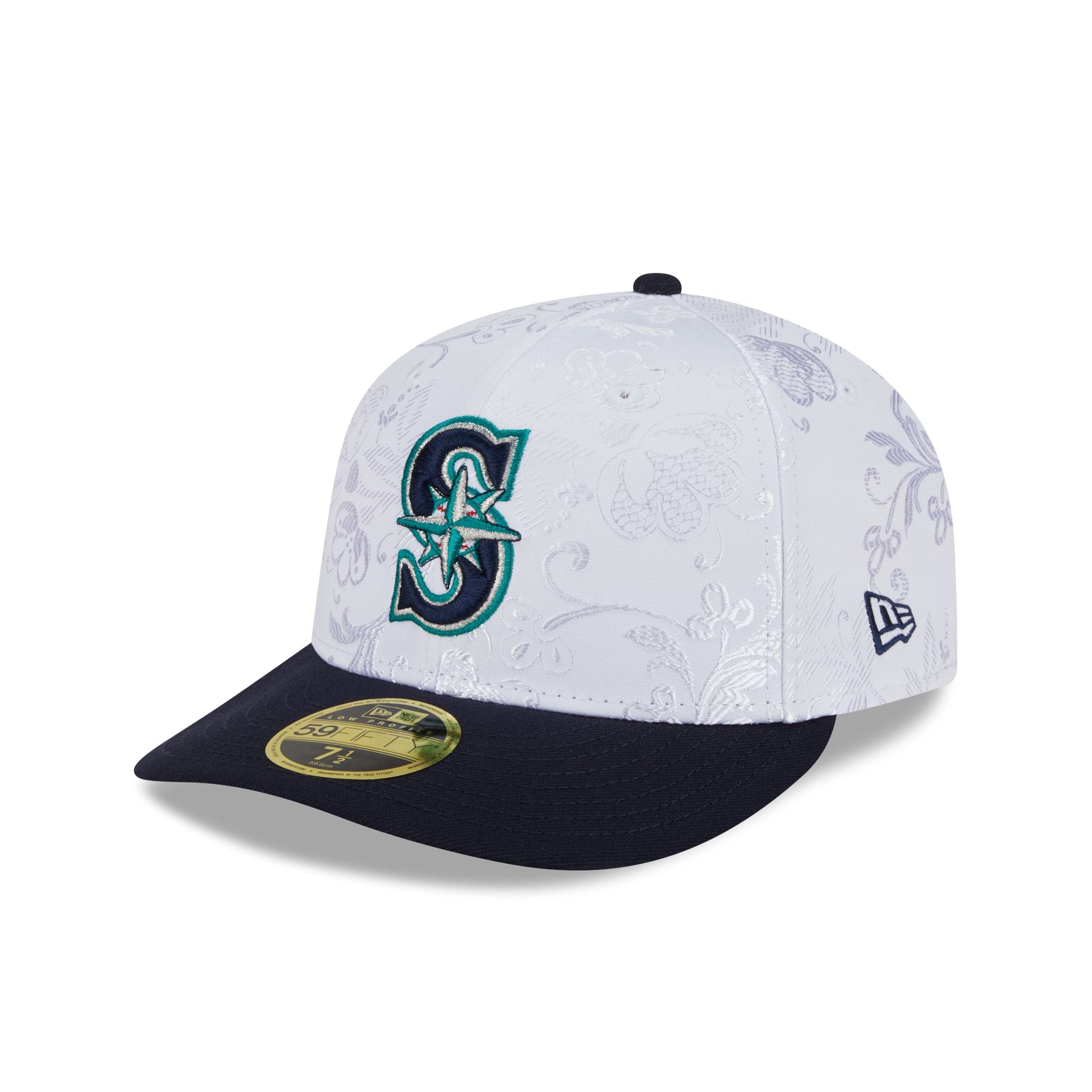 Seattle Mariners Floral Shine Low Profile 59FIFTY Fitted Hat