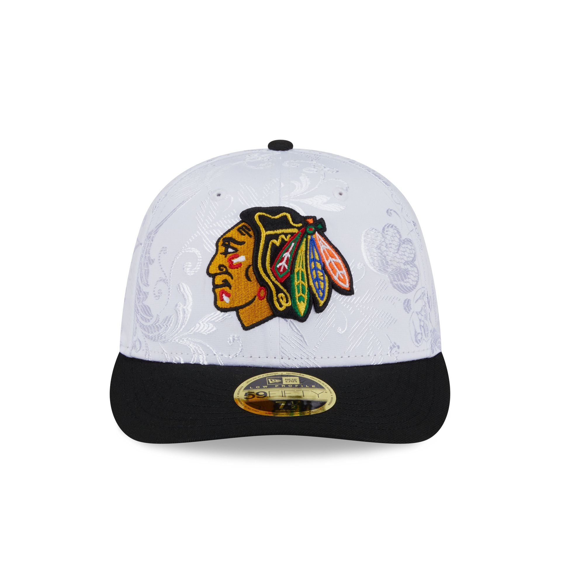 Chicago Blackhawks Floral Shine Low Profile 59FIFTY Fitted Hat - Image 2