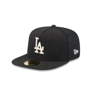 Los Angeles Dodgers Black Mesh 59FIFTY A-Frame Fitted Hat