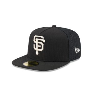 San Francisco Giants Black Mesh 59FIFTY A-Frame Fitted Hat