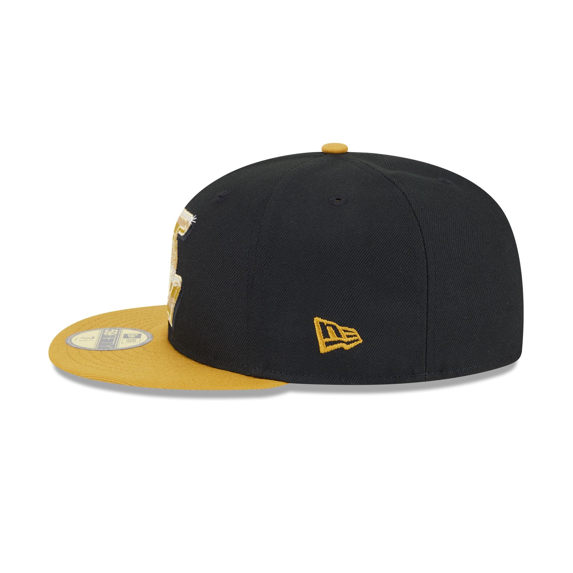 Los Angeles Lakers Metallic Gold Logo 59FIFTY Fitted Hat - Image 4