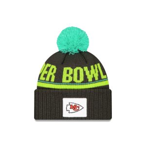 Kansas City Chiefs Super Bowl LIX Participation Pom Knit Hat