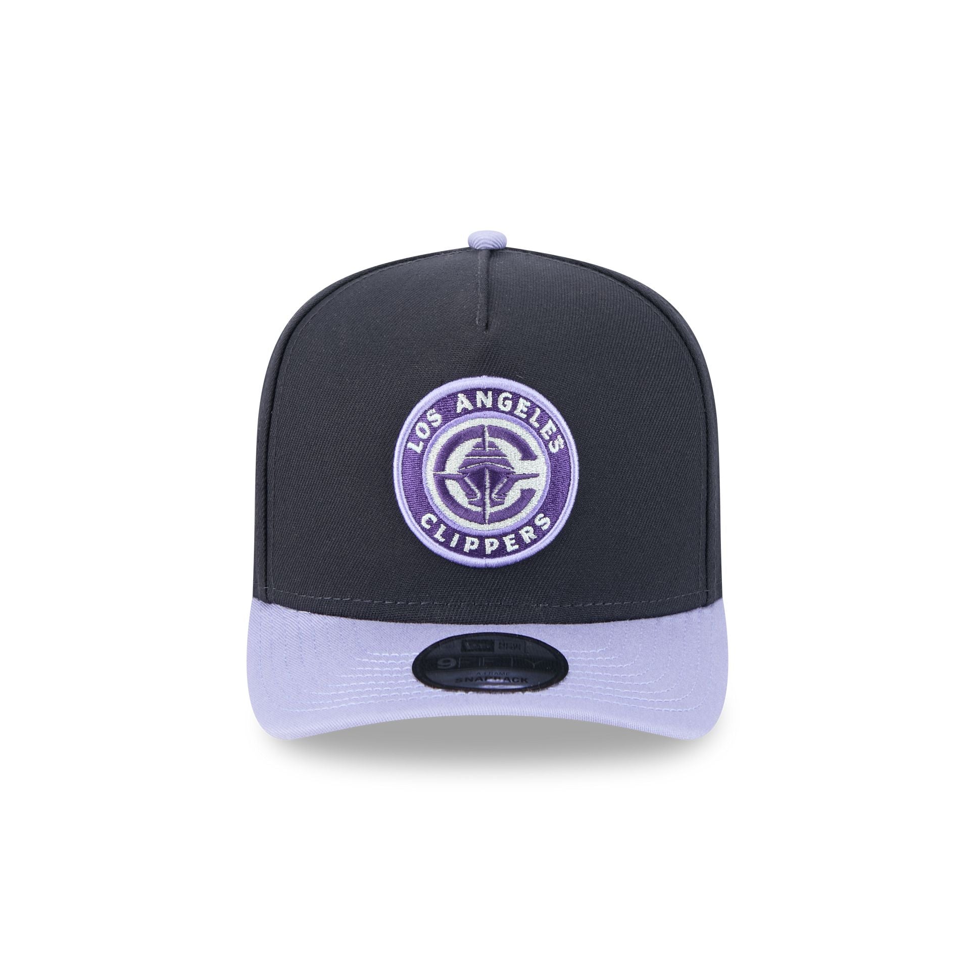 Los Angeles Clippers Navy Lavender 9FIFTY A-Frame Snapback Hat - Image 2