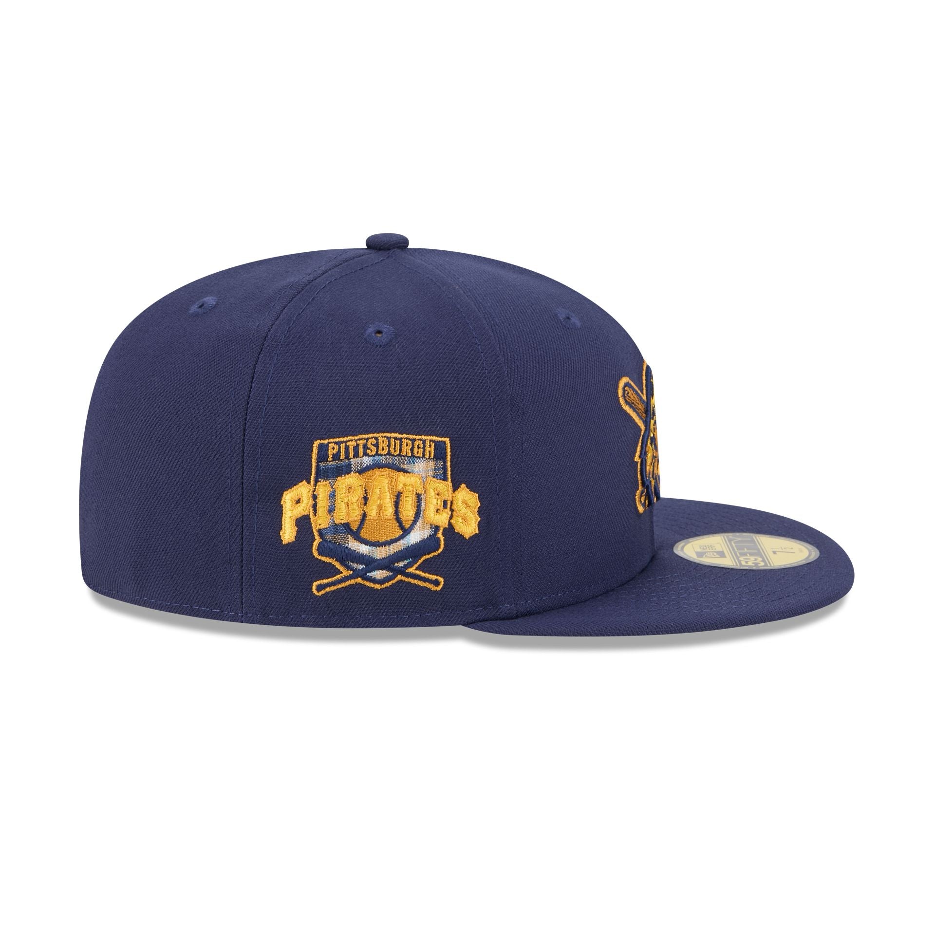 Pittsburgh Pirates Blue Tartan 59FIFTY Fitted Hat - Image 4