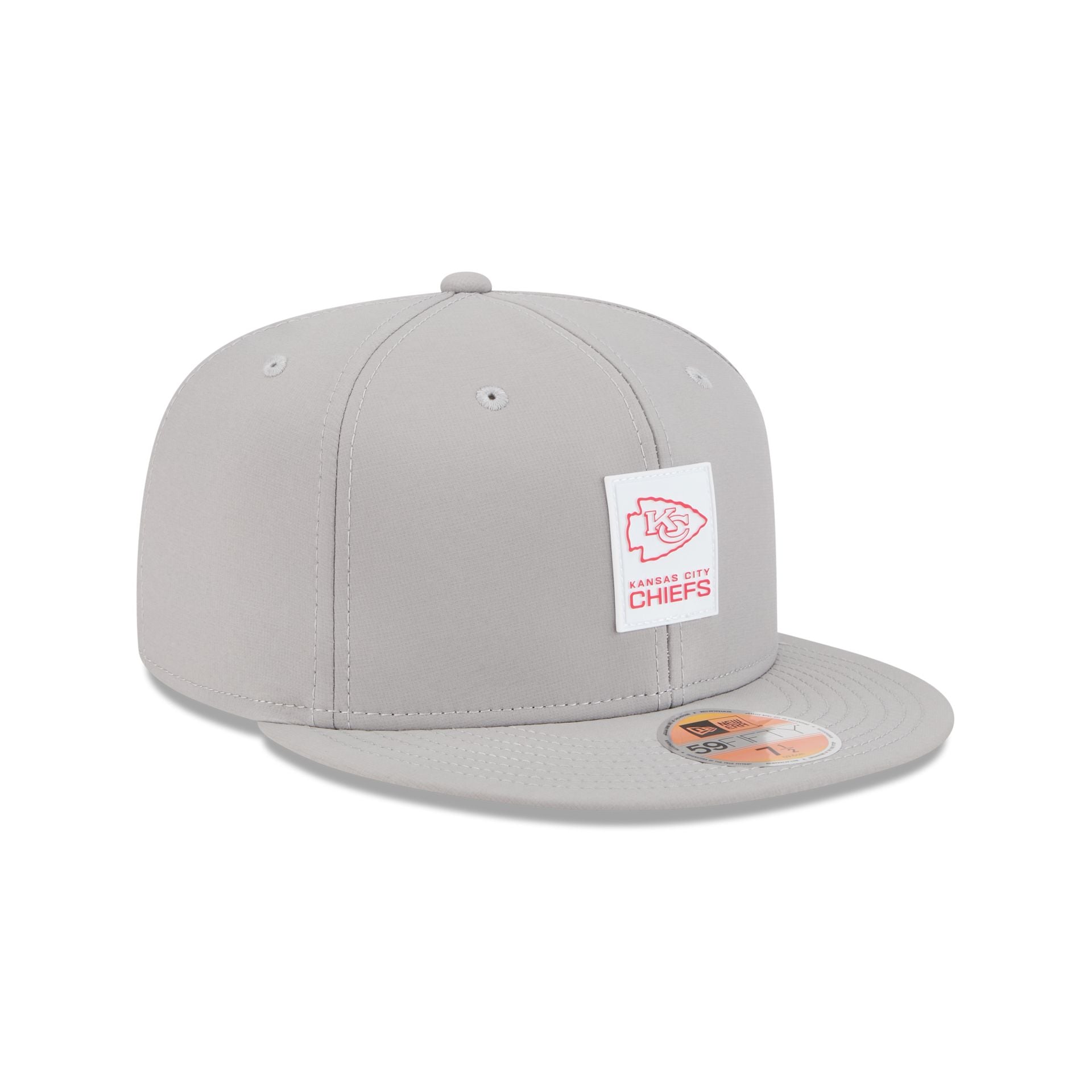 Kansas City Chiefs 2025 Sideline Hot Weather Gray 59FIFTY Fitted Hat - Image 3