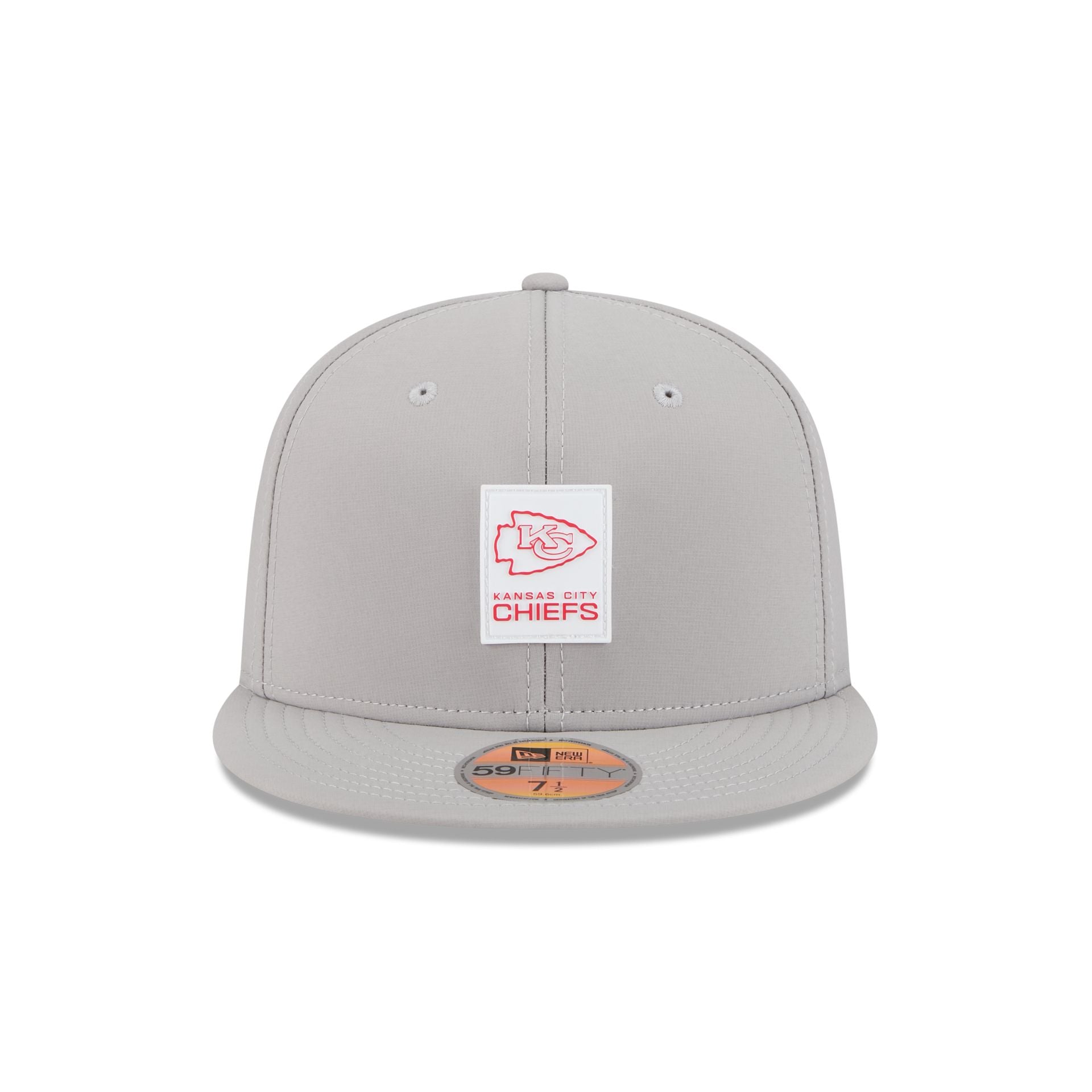 Kansas City Chiefs 2025 Sideline Hot Weather Gray 59FIFTY Fitted Hat - Image 2