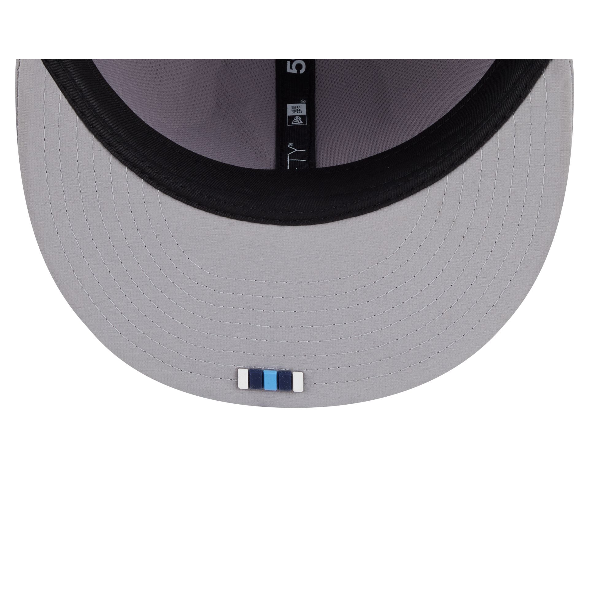 Tennessee Titans 2025 Sideline Hot Weather Gray 59FIFTY Fitted Hat - Image 7
