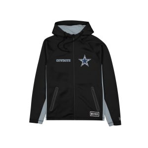 Dallas Cowboys Combine Black Full-Zip Hoodie