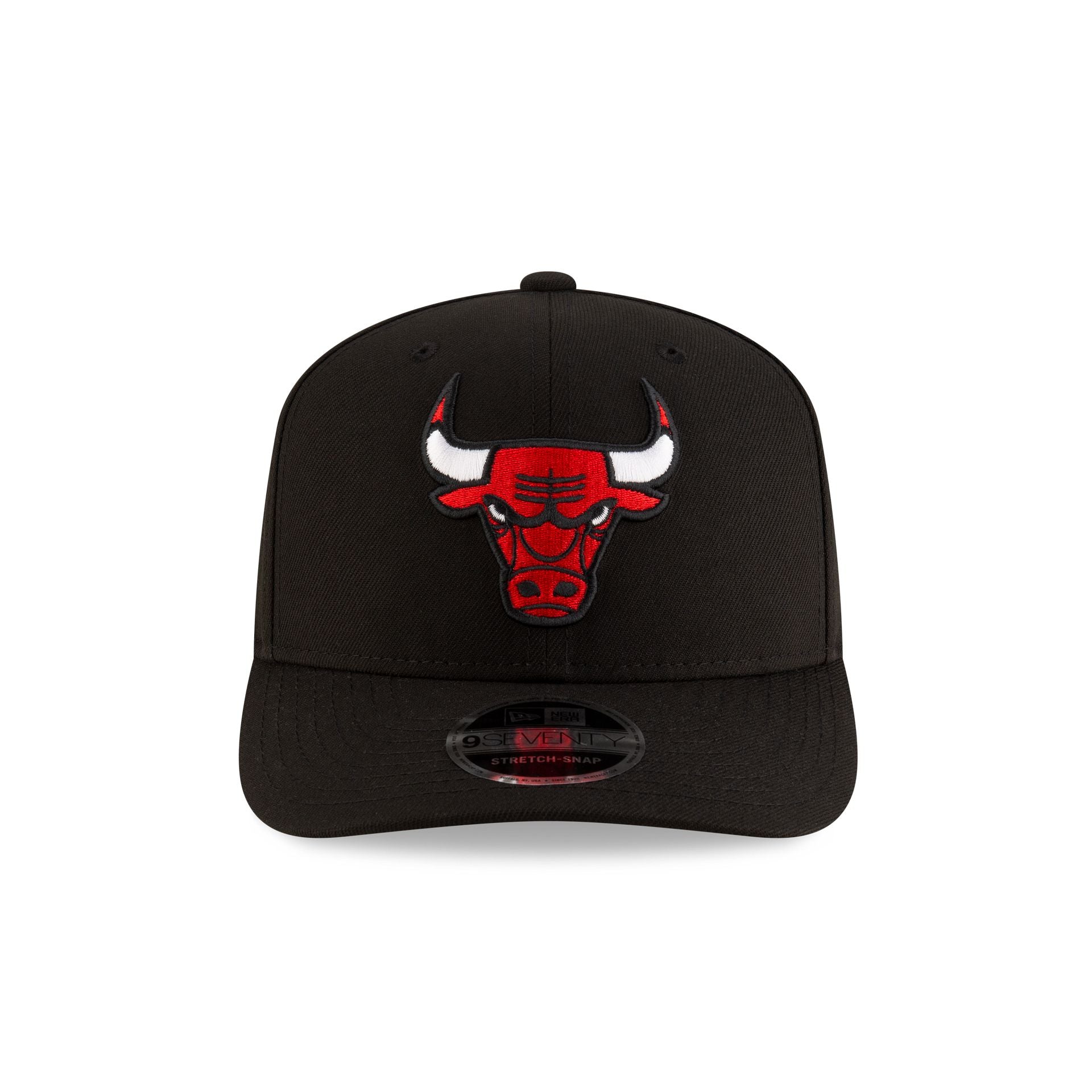 Chicago Bulls Team Black 9SEVENTY Stretch-Snap Hat - Image 2