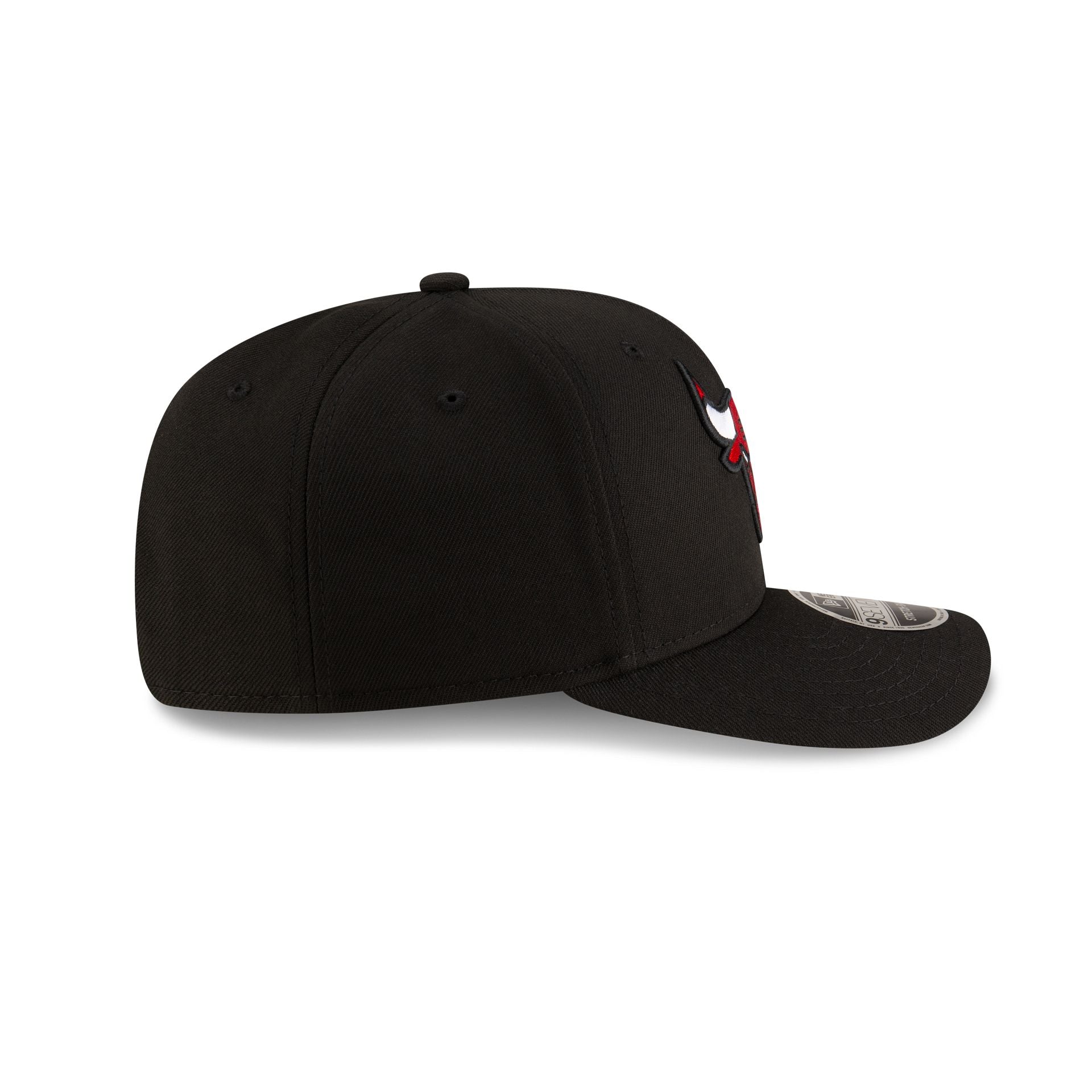 Chicago Bulls Team Black 9SEVENTY Stretch-Snap Hat - Image 5
