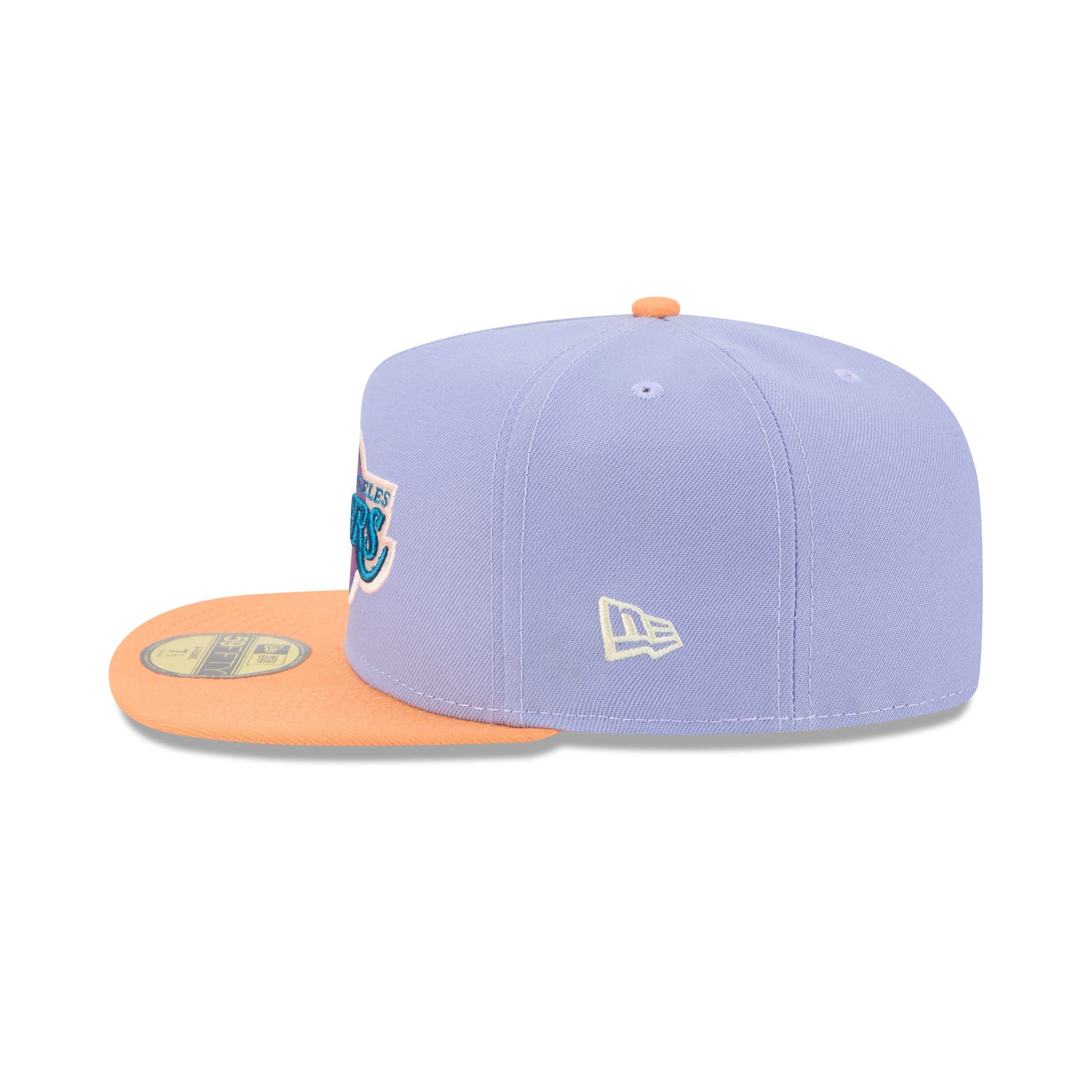 Los Angeles Lakers Lavender 59FIFTY A-Frame Fitted Hat - Image 5