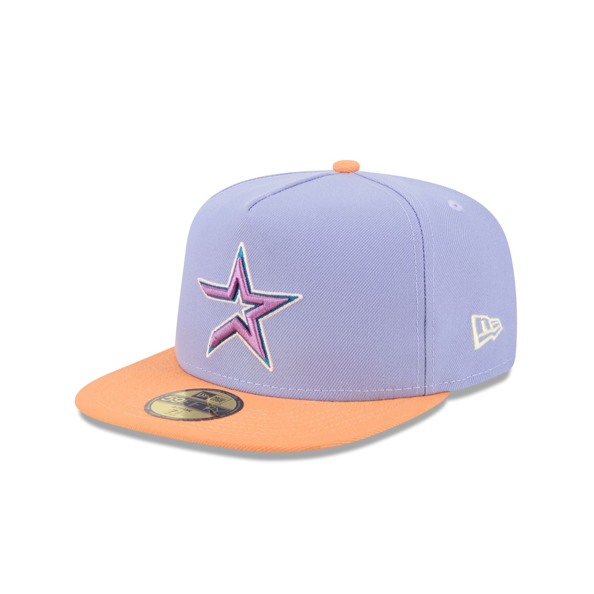 Houston Astros Lavender 59FIFTY A-Frame Fitted Hat - Image 3
