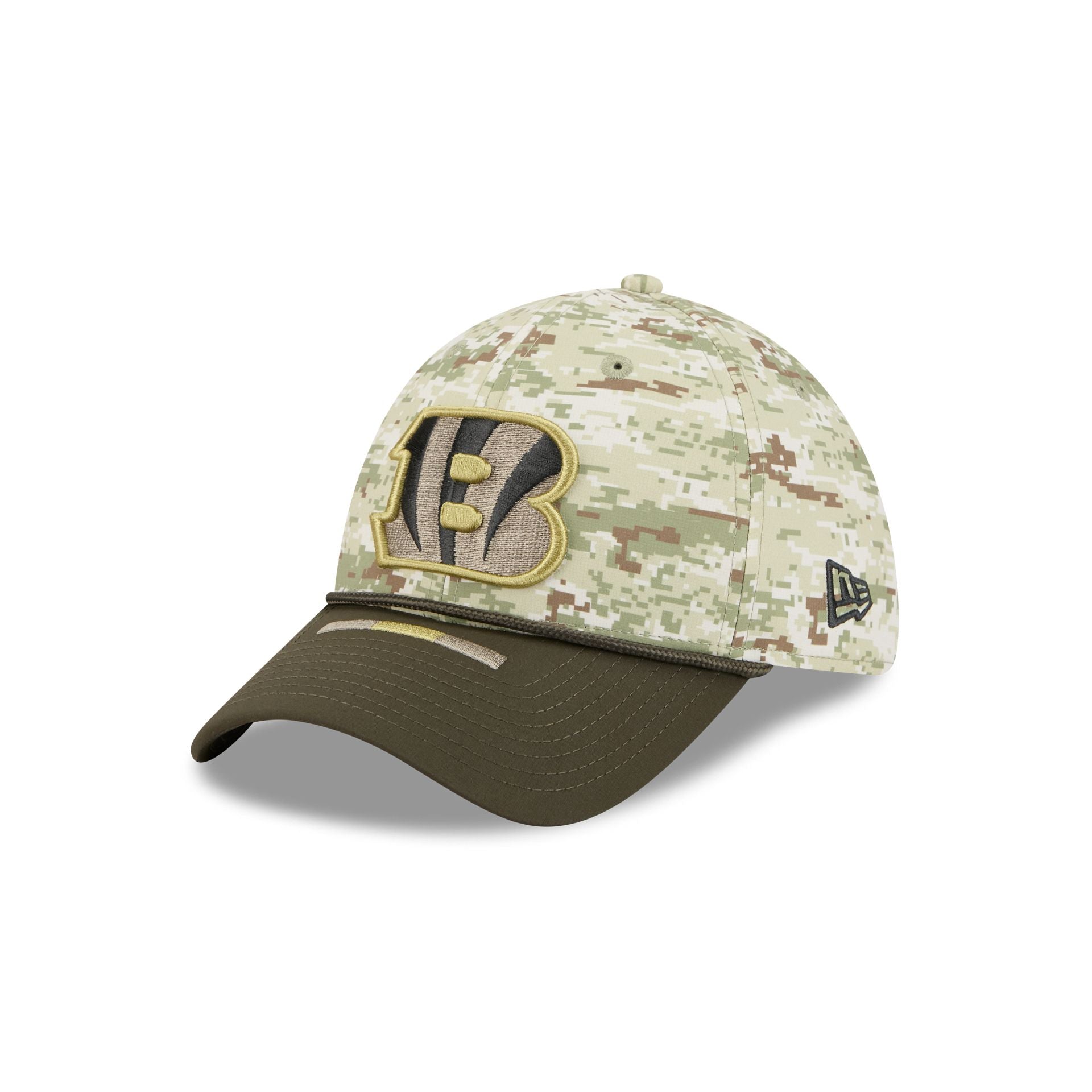 Cincinnati Bengals 2025 Salute to Service Digi Camo 39THIRTY Stretch Fit Hat - Image 3