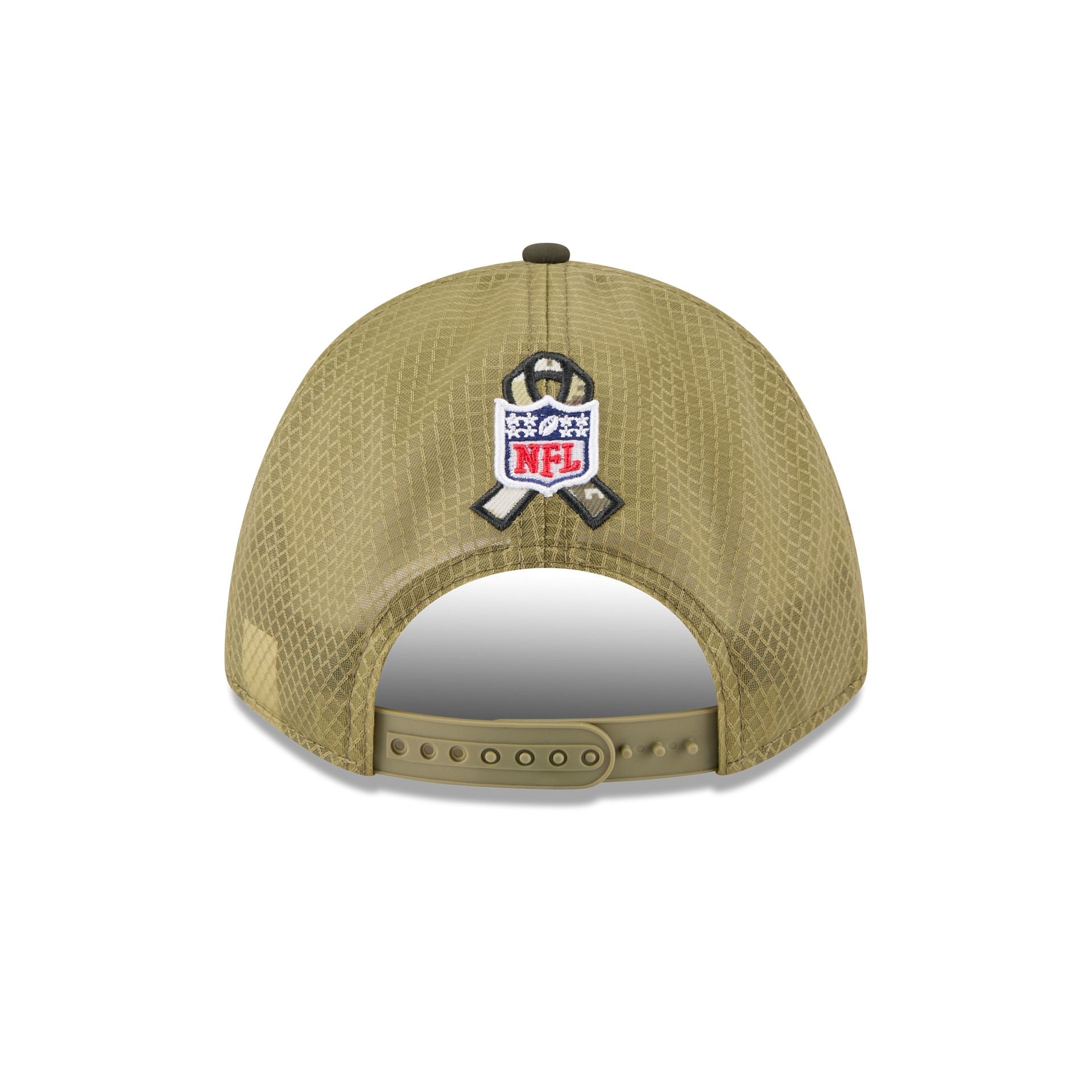Green Bay Packers 2025 Salute to Service 9FORTY M-Crown A-Frame Trucker Hat - Image 6