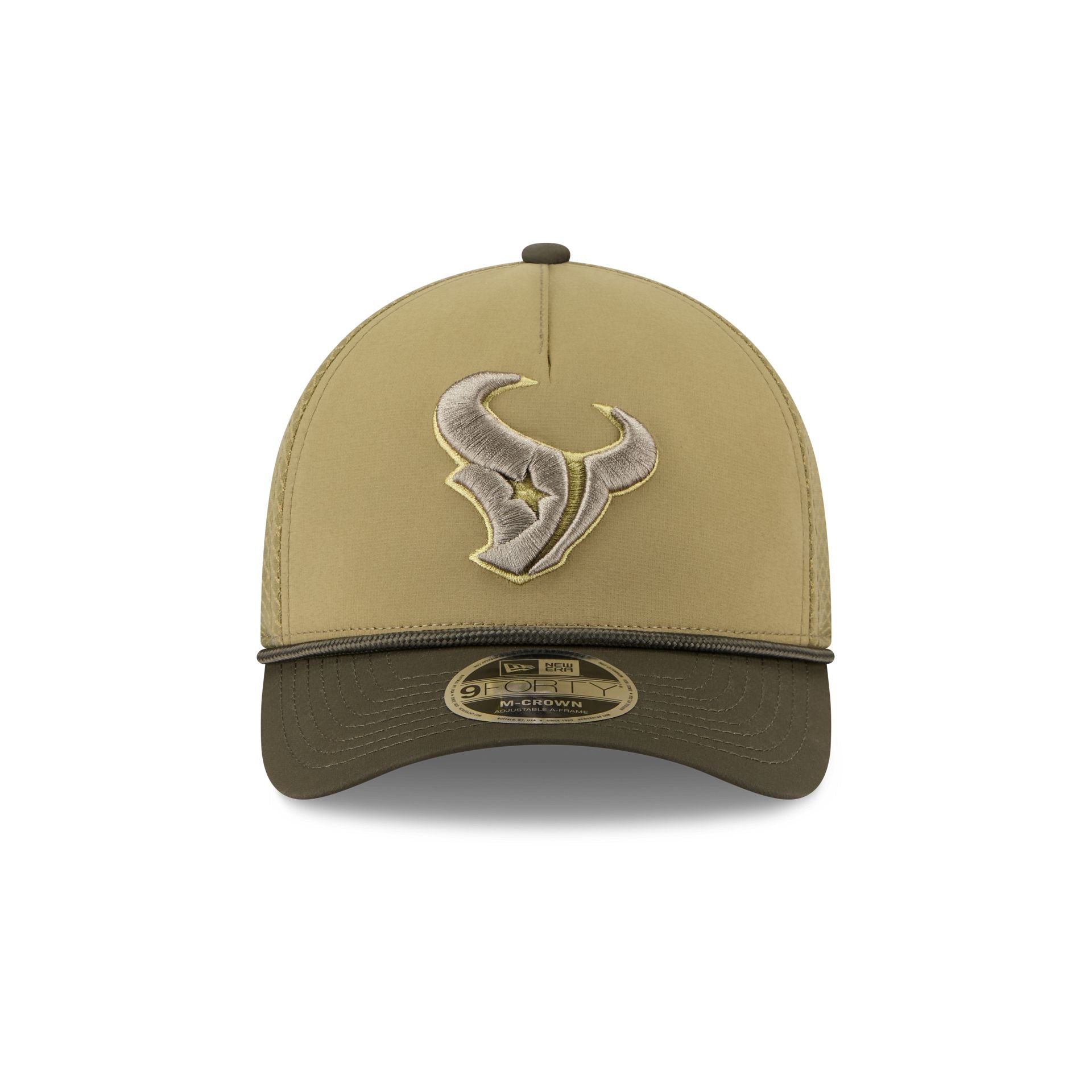 Houston Texans 2025 Salute to Service 9FORTY M-Crown A-Frame Trucker Hat - Image 2