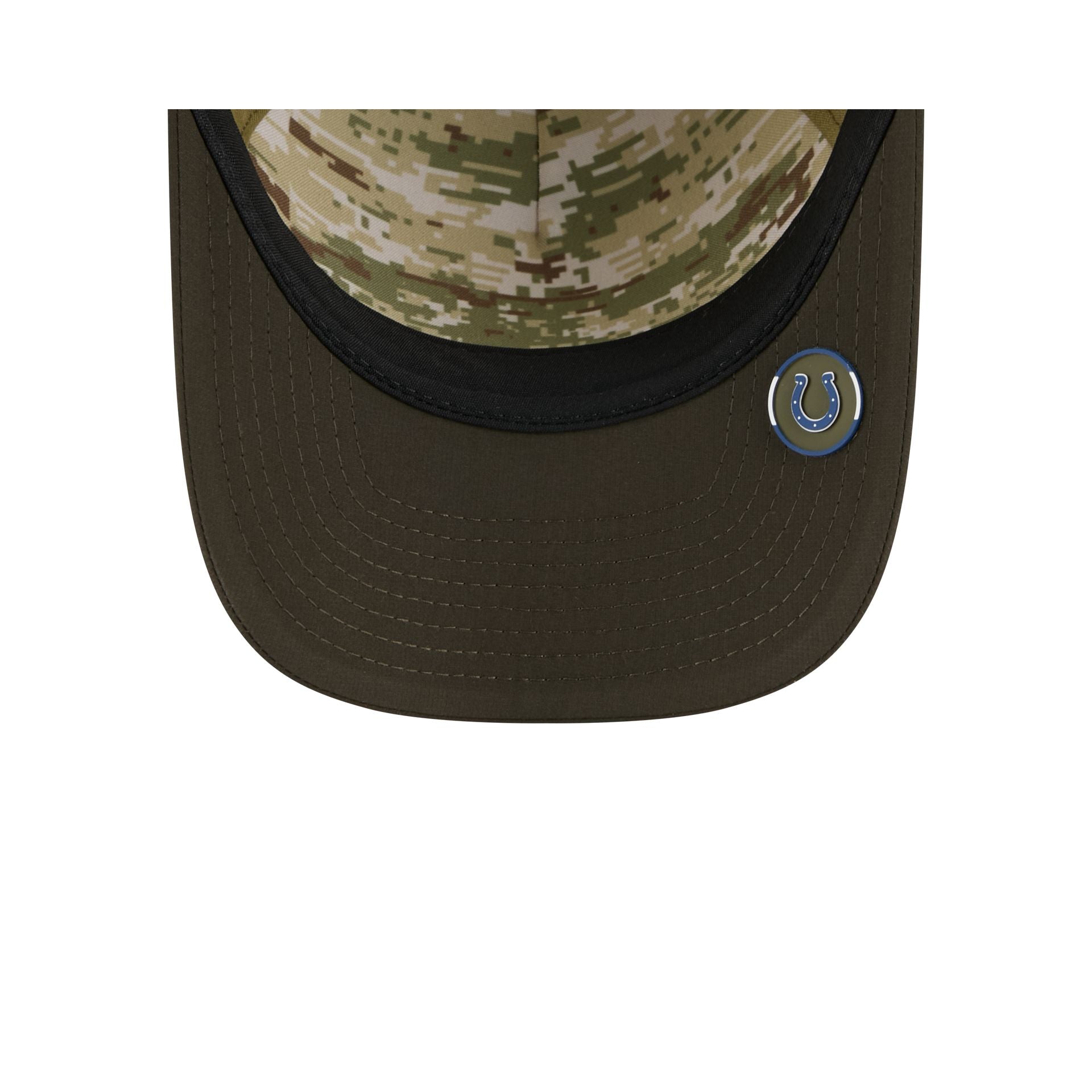 Indianapolis Colts 2025 Salute to Service 9FORTY M-Crown A-Frame Trucker Hat - Image 7