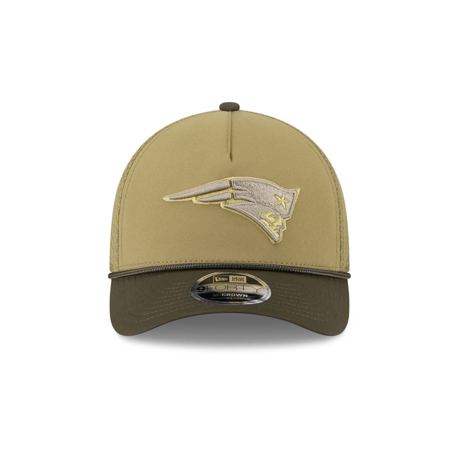 New England Patriots 2025 Salute to Service 9FORTY M-Crown A-Frame Trucker Hat - Image 2