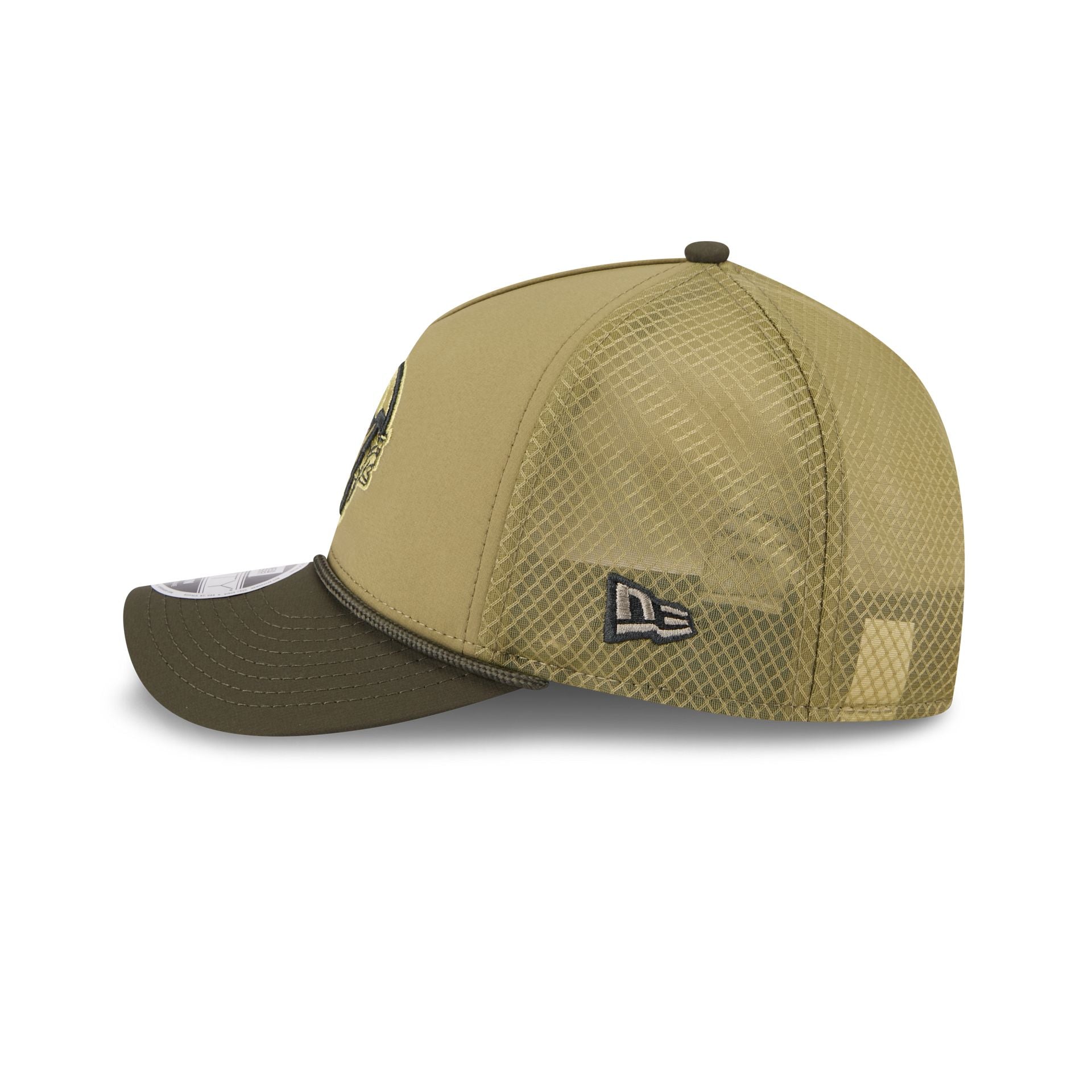 Minnesota Vikings 2025 Salute to Service 9FORTY M-Crown A-Frame Trucker Hat - Image 5