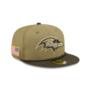 Baltimore Ravens 2025 Salute to Service 59FIFTY Fitted Hat