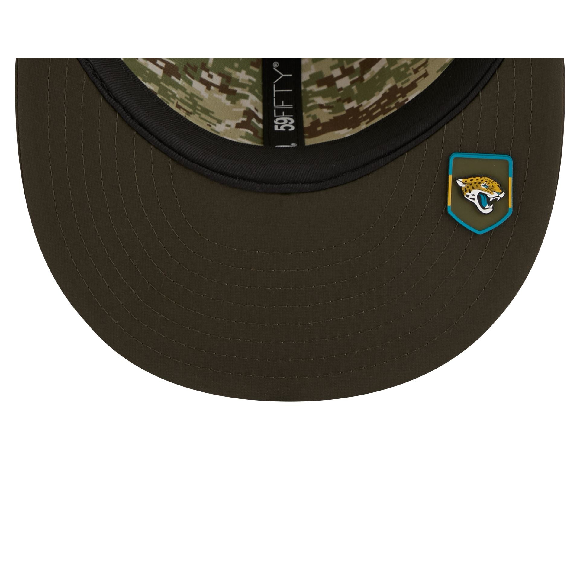 Jacksonville Jaguars 2025 Salute to Service 59FIFTY Fitted Hat - Image 7