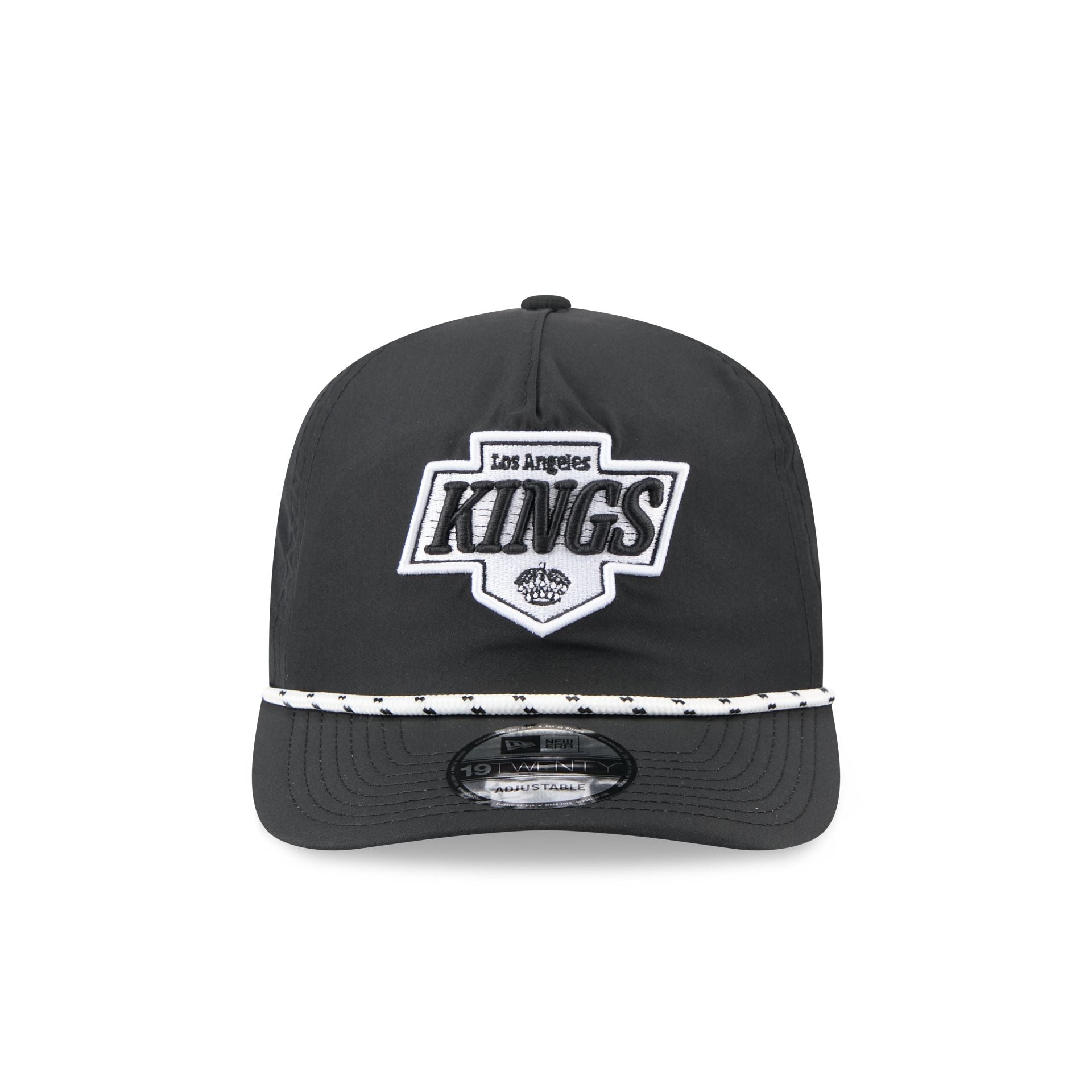 Los Angeles Kings Black and White Rope 19TWENTY Snapback Hat - Image 2