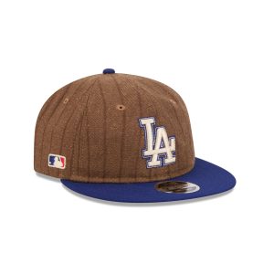 Los Angeles Dodgers Three Looms Wool Pinstripe Retro Crown 9FIFTY Adjustable Hat