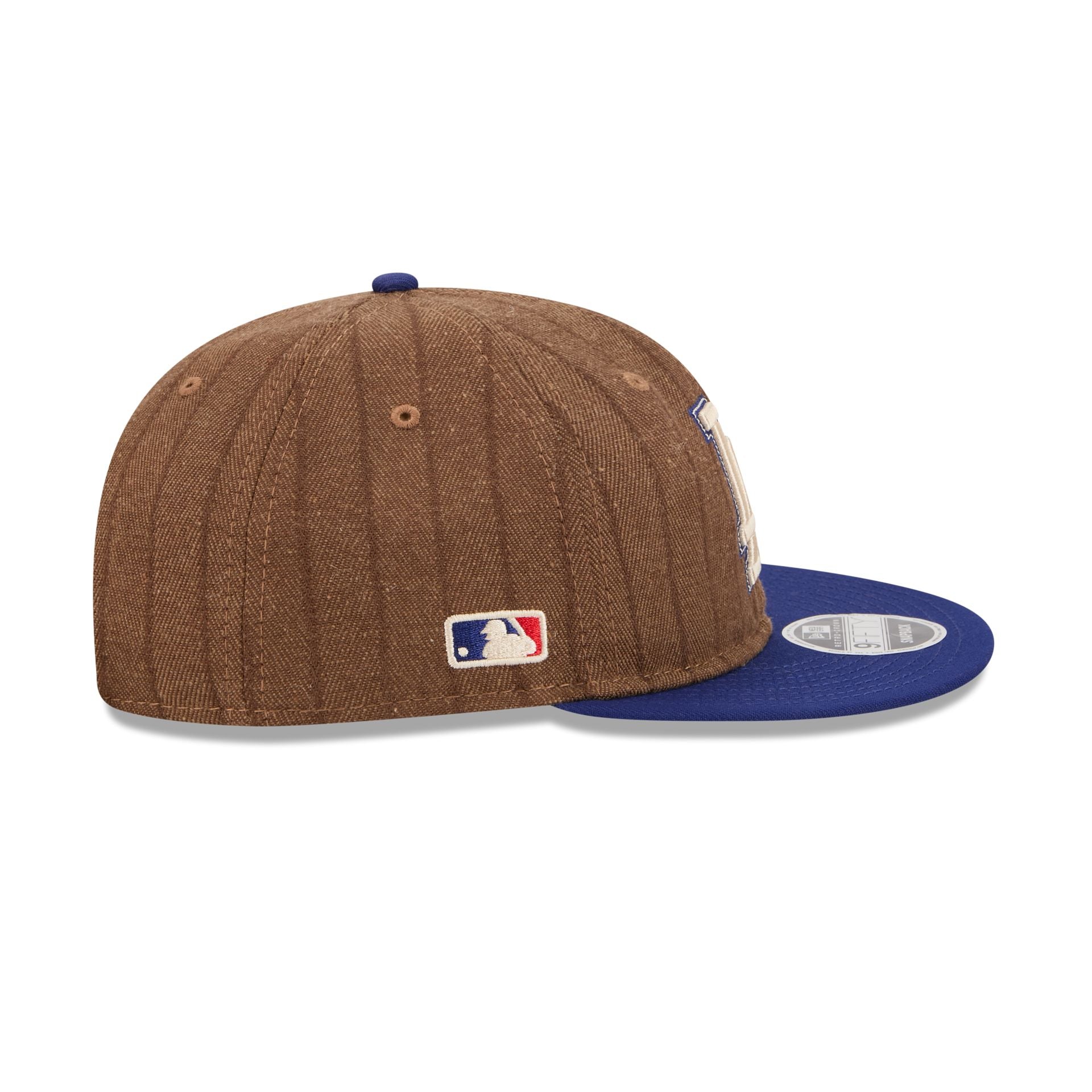 Los Angeles Dodgers Three Looms Wool Pinstripe Retro Crown 9FIFTY Adjustable Hat - Image 4
