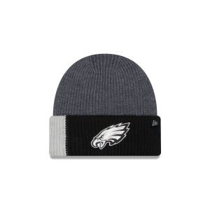 Philadelphia Eagles Merino Wool Color Block Cuff Knit Hat