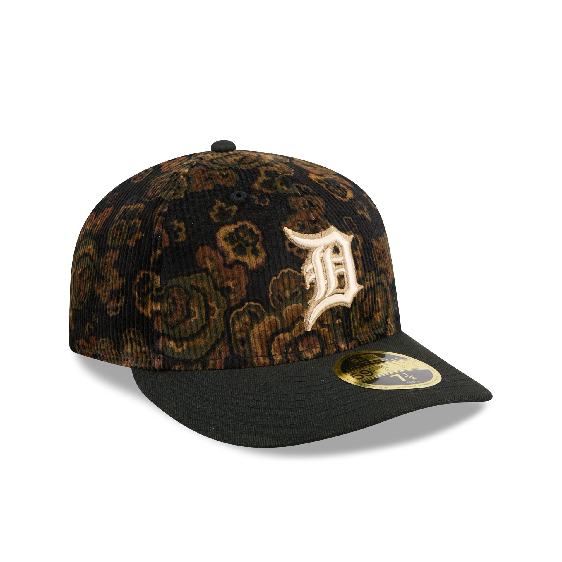 Detroit Tigers Three Looms Floral Cord Low Profile 59FIFTY Fitted Hat - Image 3