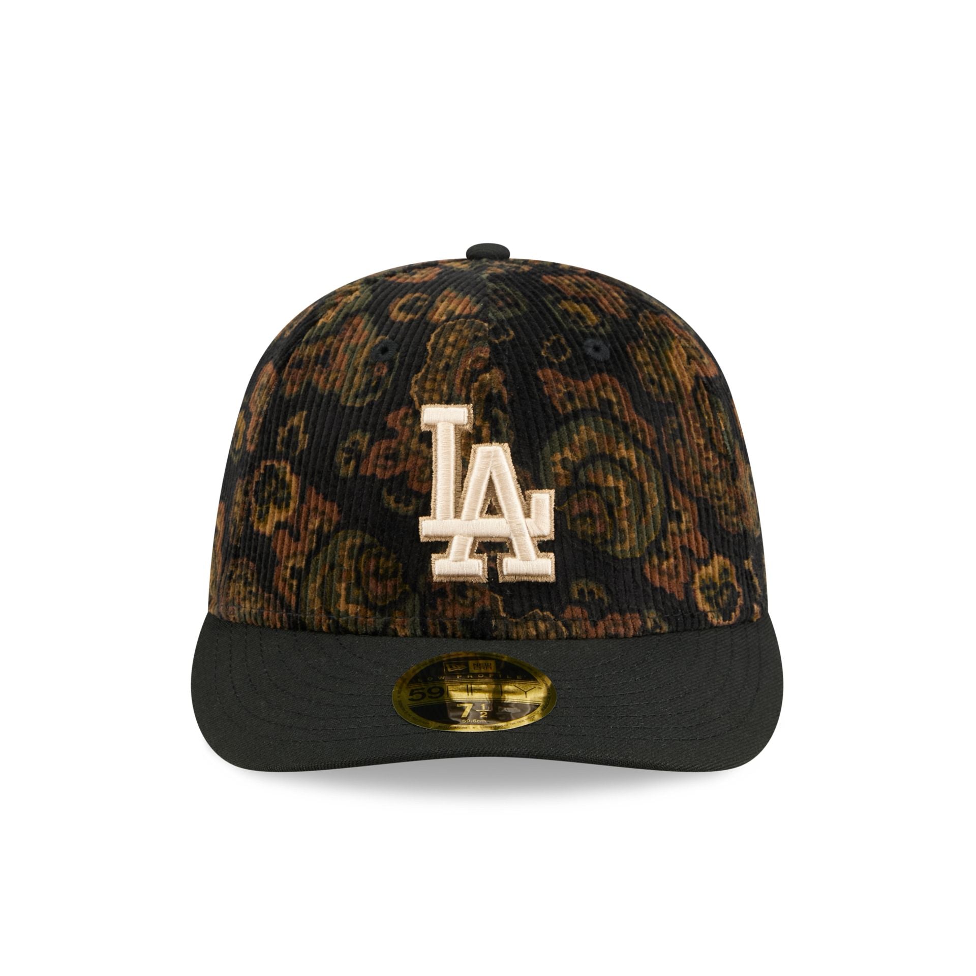Los Angeles Dodgers Three Looms Floral Cord Low Profile 59FIFTY Fitted Hat - Image 2