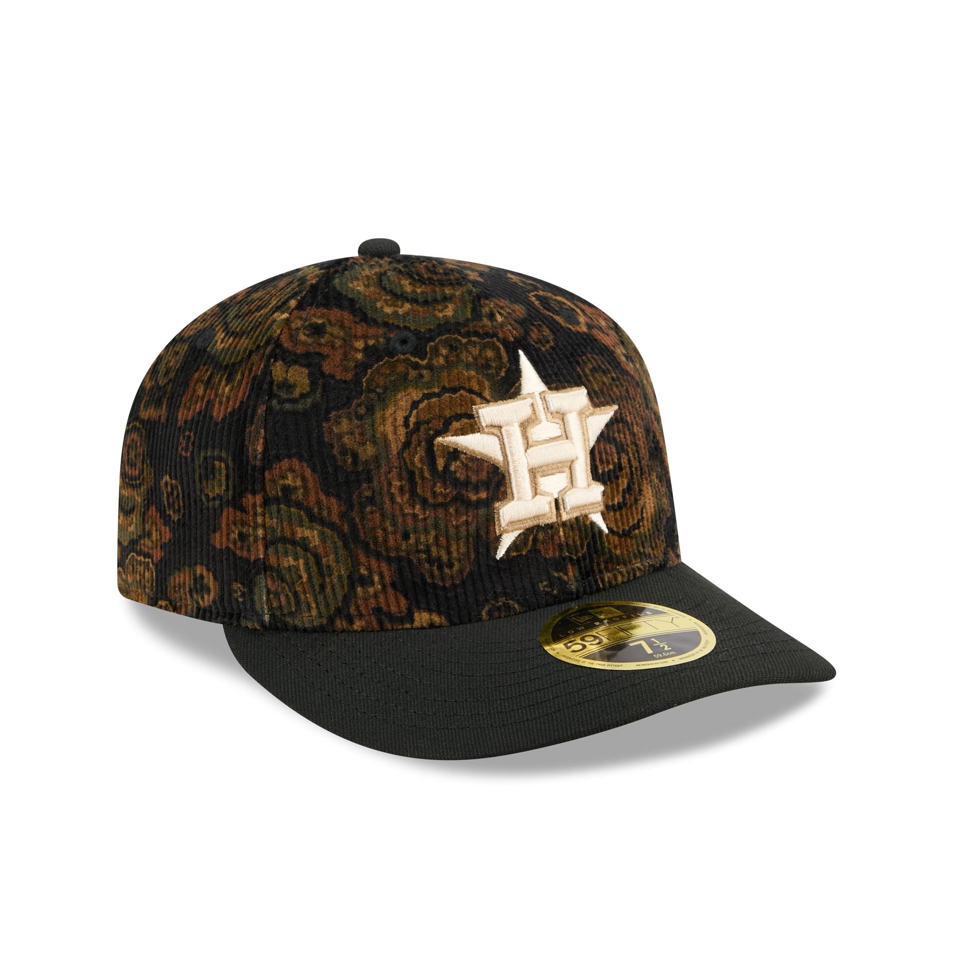 Houston Astros Three Looms Floral Cord Low Profile 59FIFTY Fitted Hat - Image 3