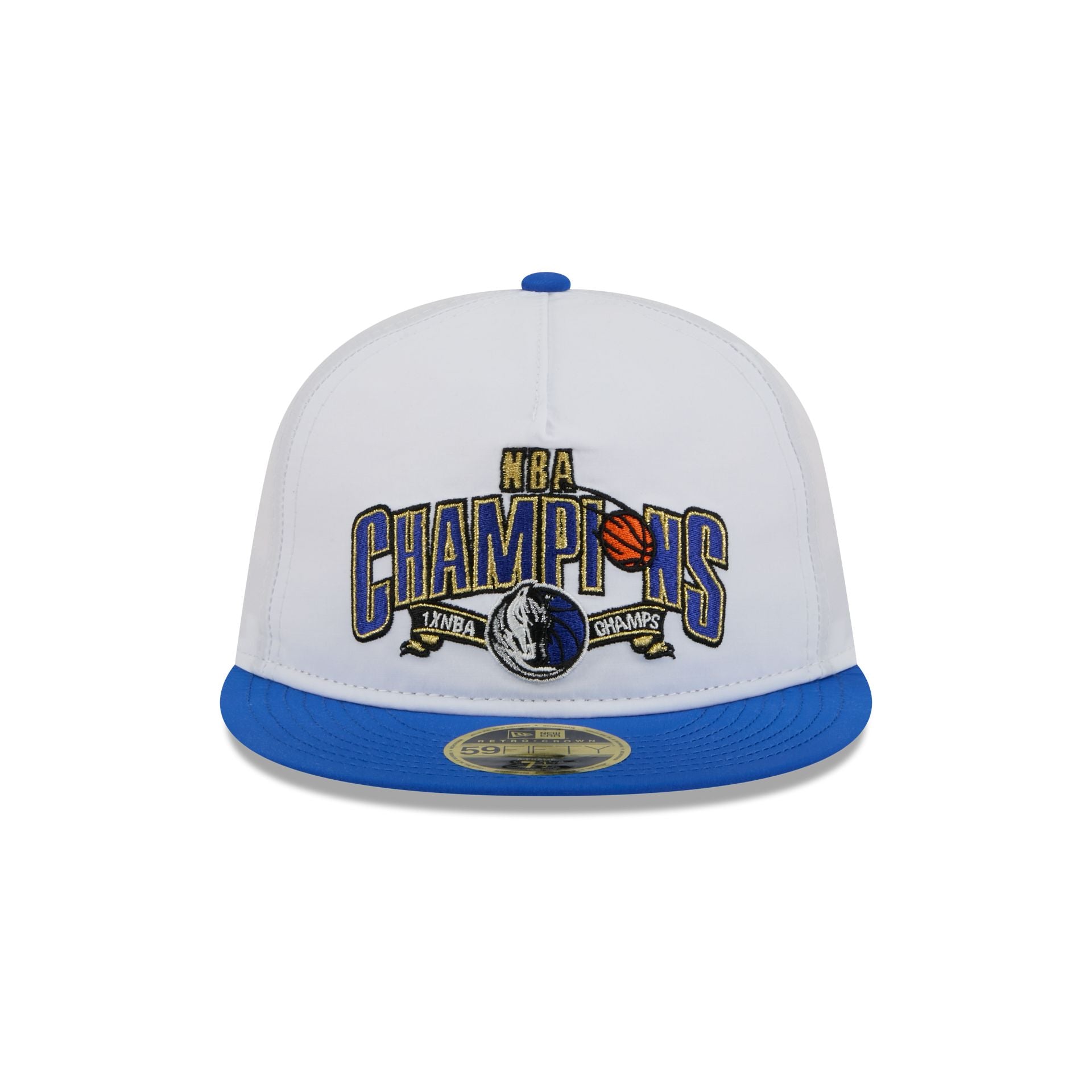 Dallas Mavericks Champions White Retro Crown 59FIFTY Fitted Hat - Image 2
