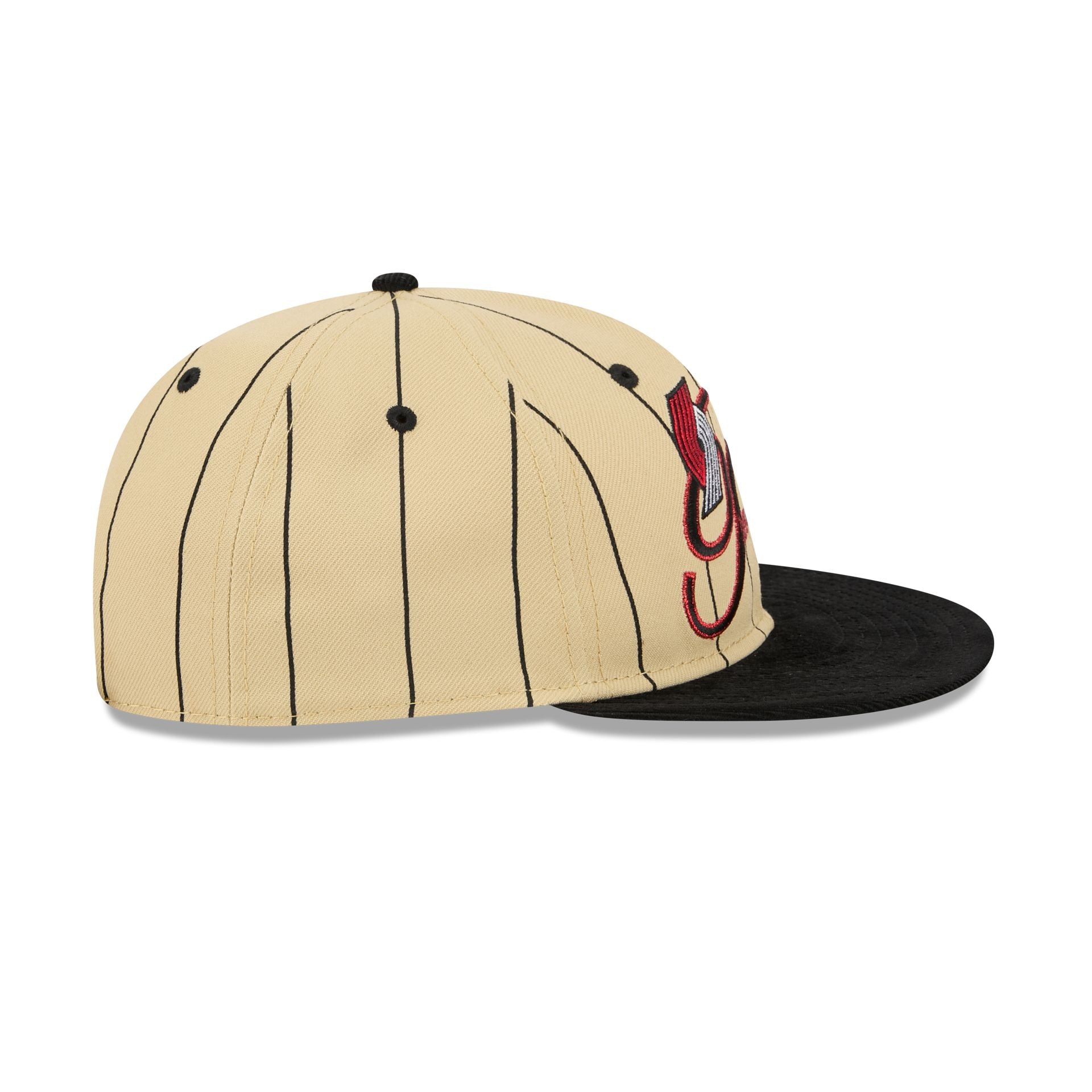 Portland Trail Blazers Pinstripe Script Retro Crown 9FIFTY Adjustable Hat - Image 5