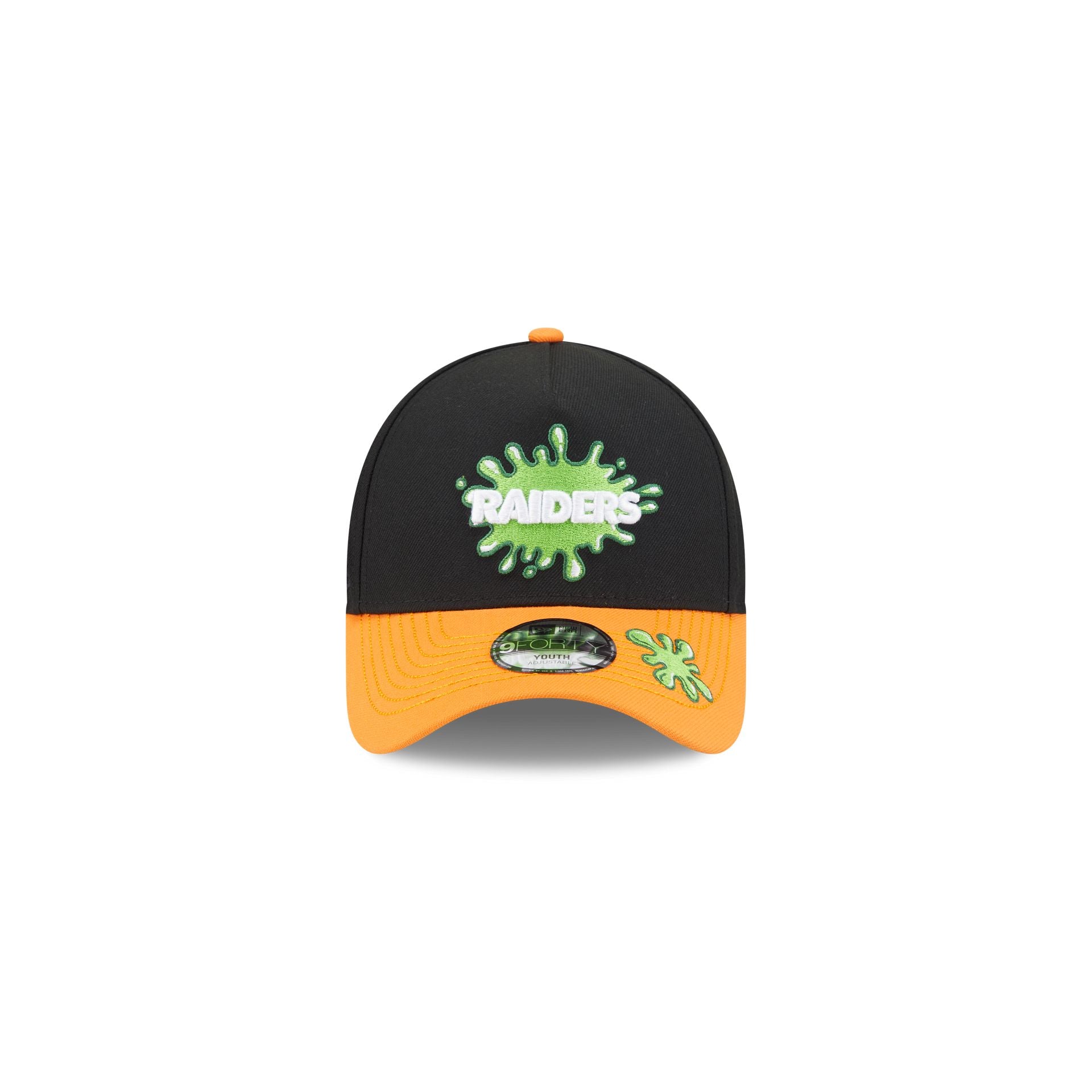Nickelodeon Slime x Las Vegas Raiders Kids 9FORTY A-Frame Snapback Hat - Image 2
