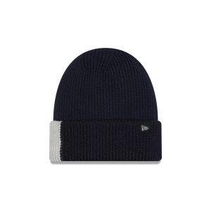 New Era Cap Merino Wool Color Block Navy Cuff Knit Hat